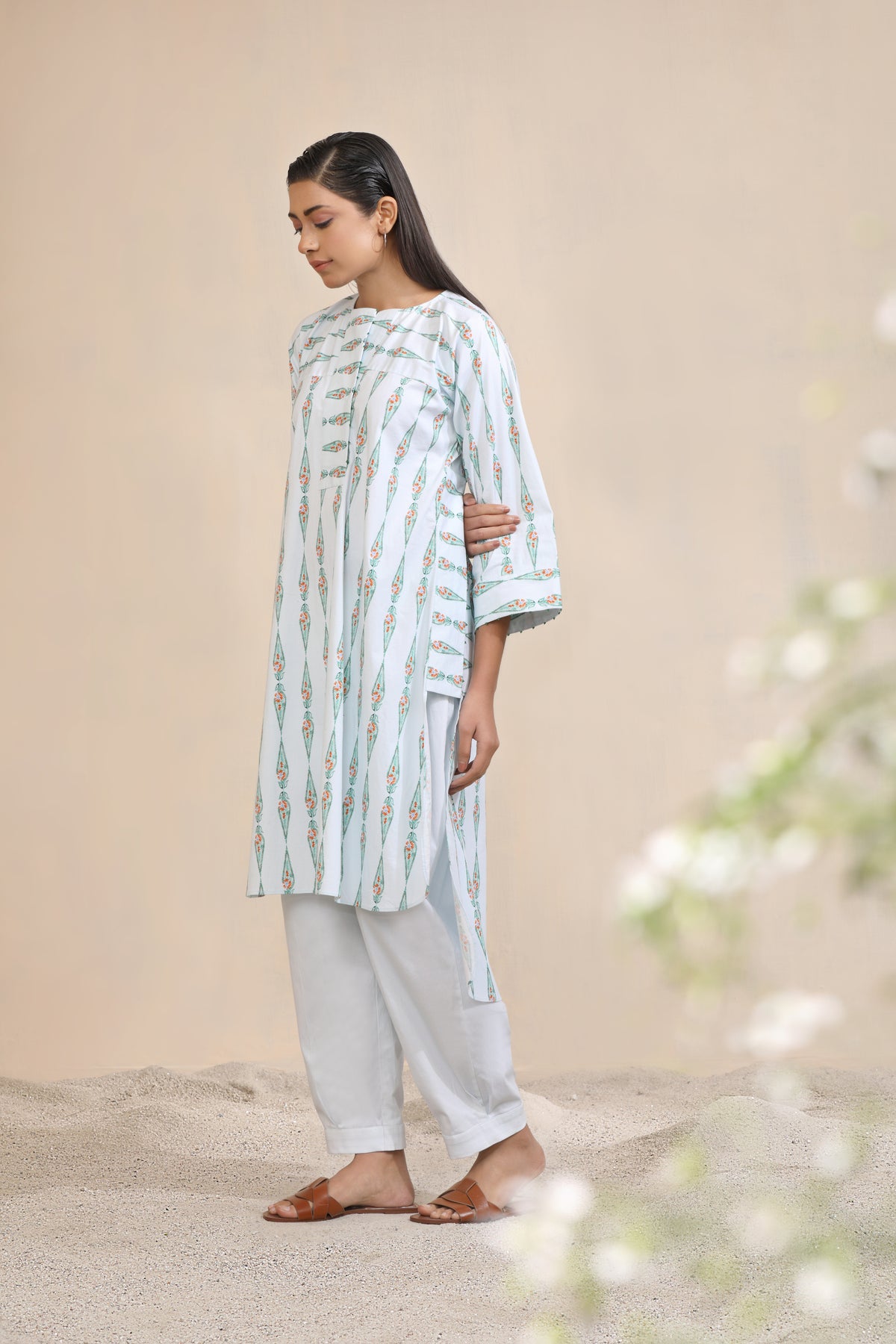 Saumi Kurta and Trouser Co-ord Set