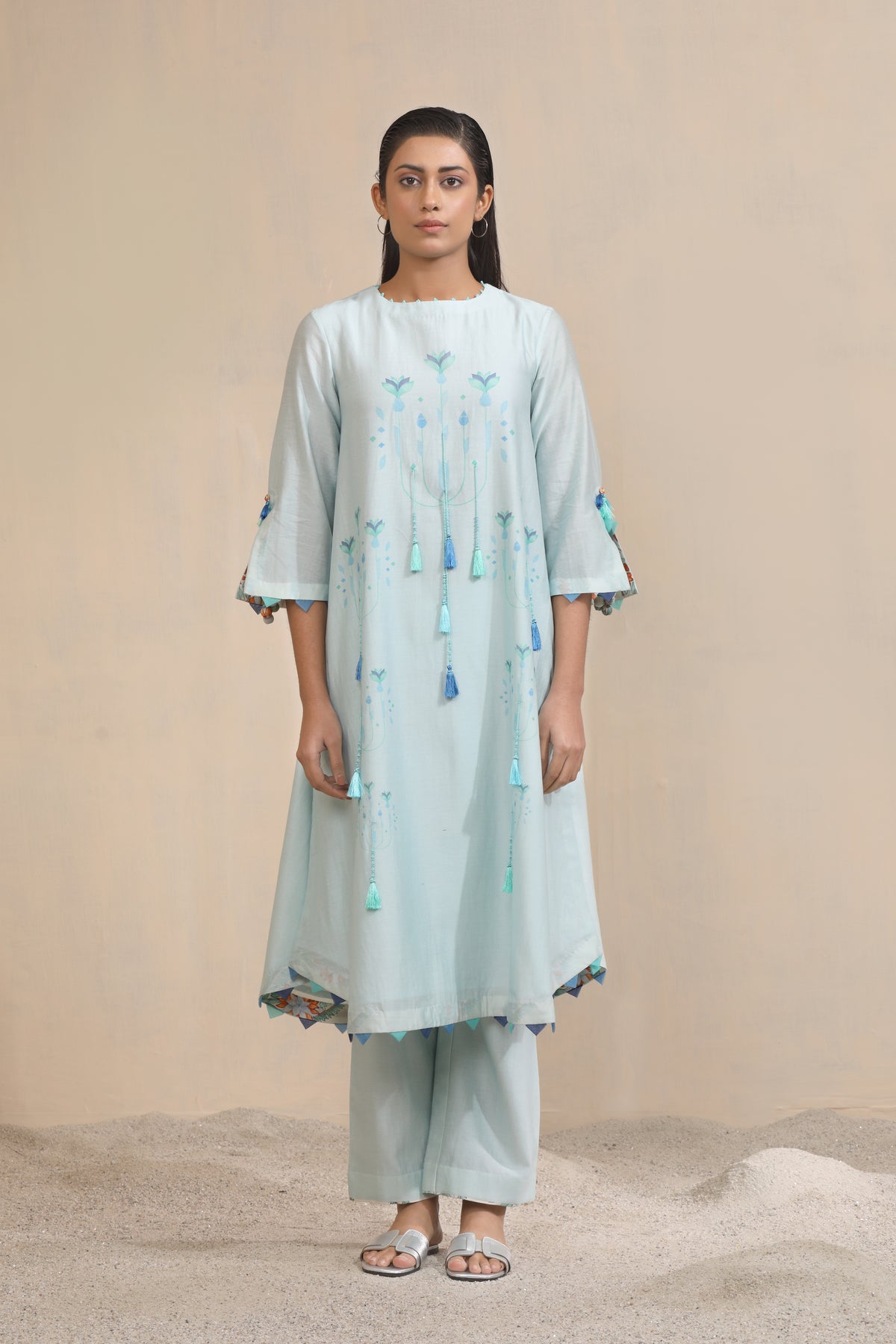 Leher Kurta and Trouser Co-ord Set