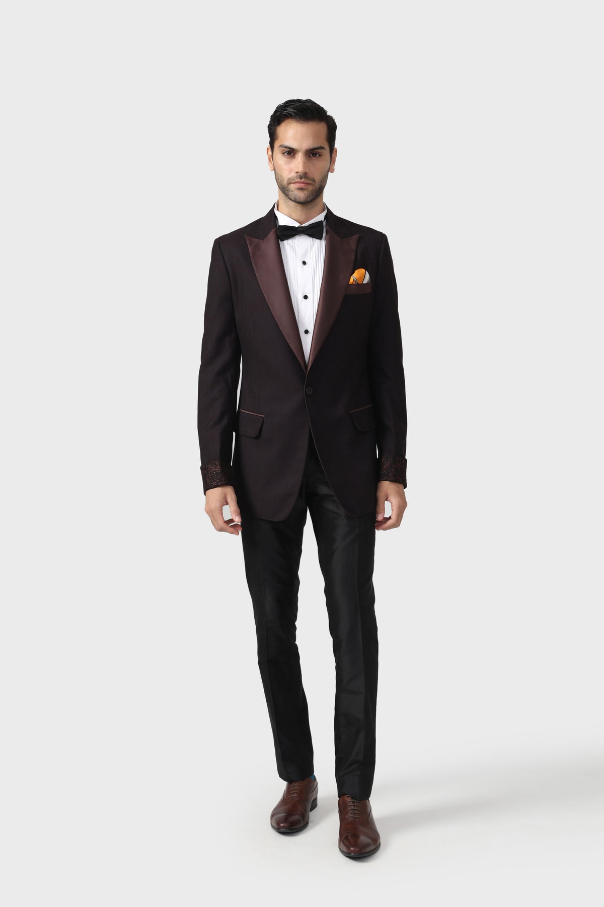 The Burnt Sienna Tuxedo Jacket