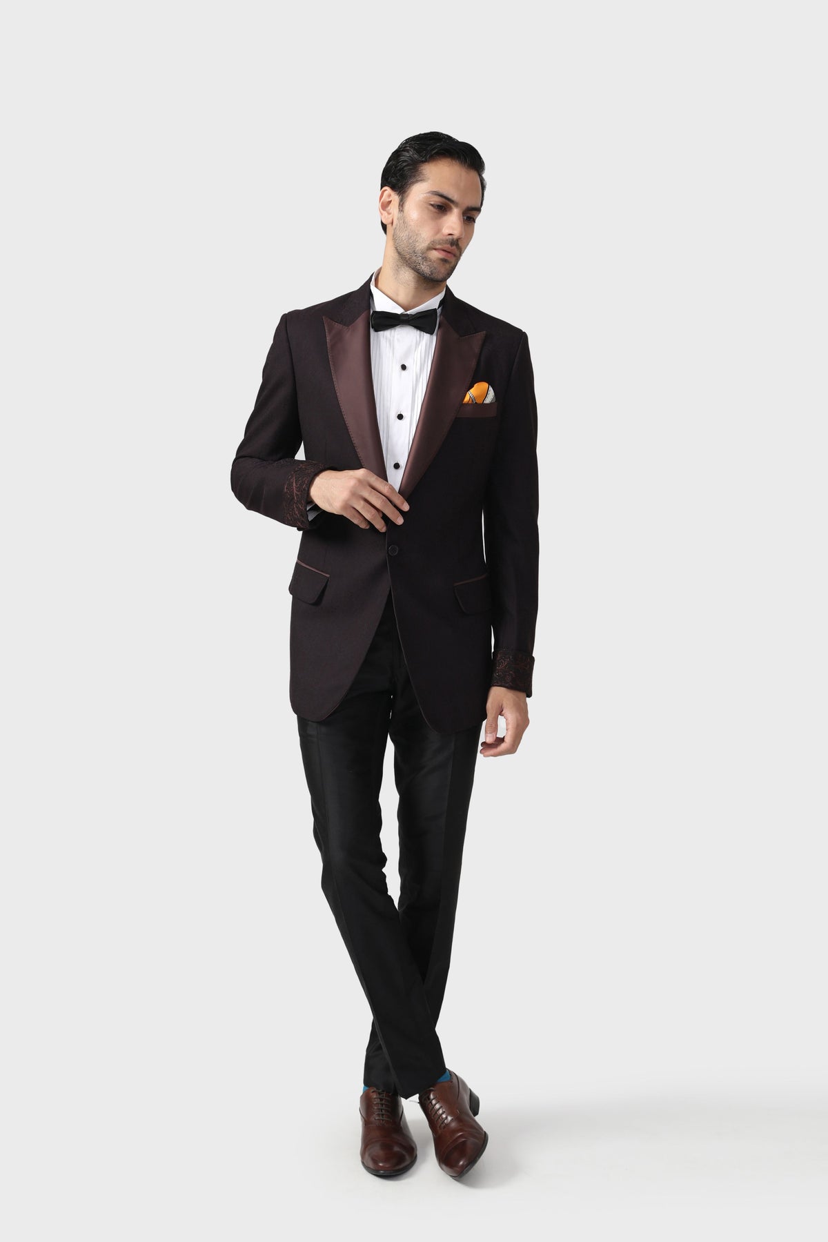 The Burnt Sienna Tuxedo Jacket