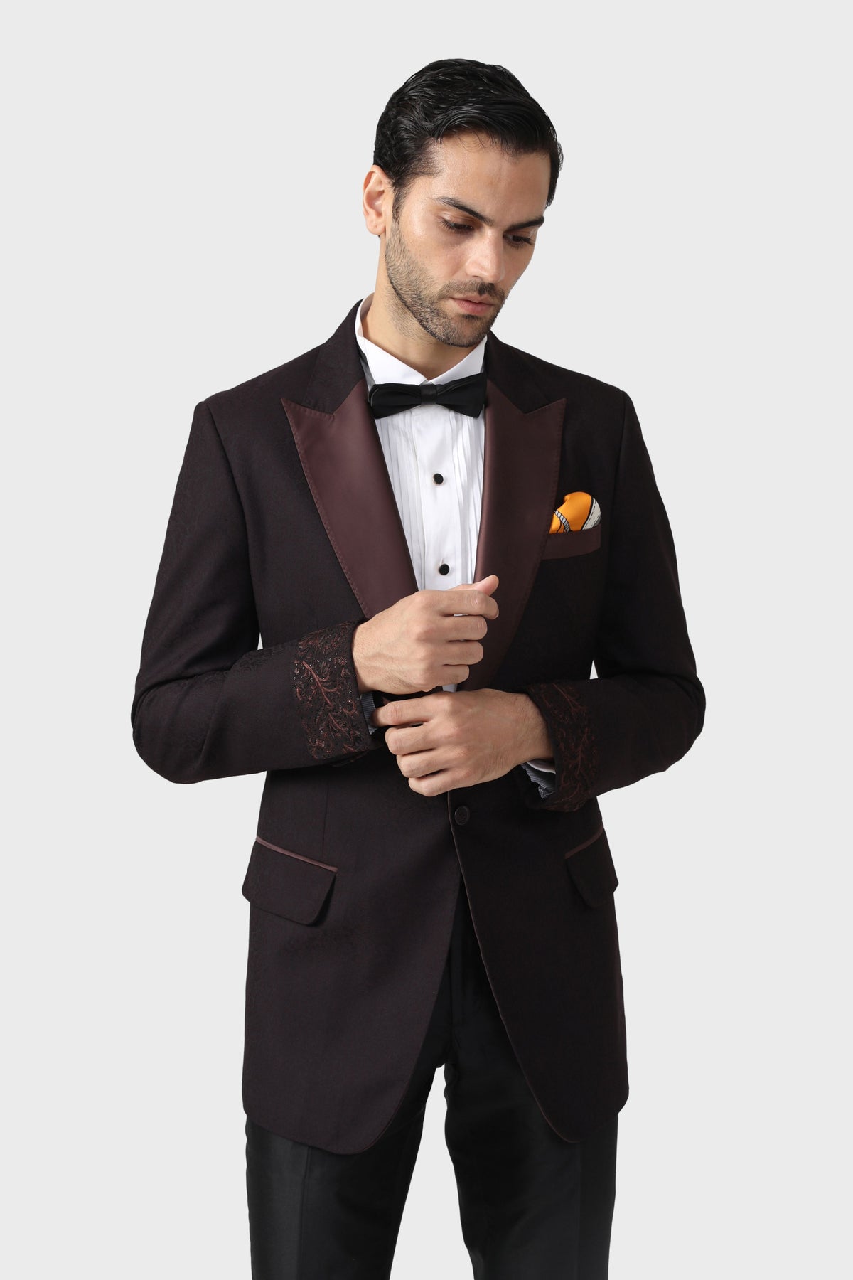 The Burnt Sienna Tuxedo Jacket