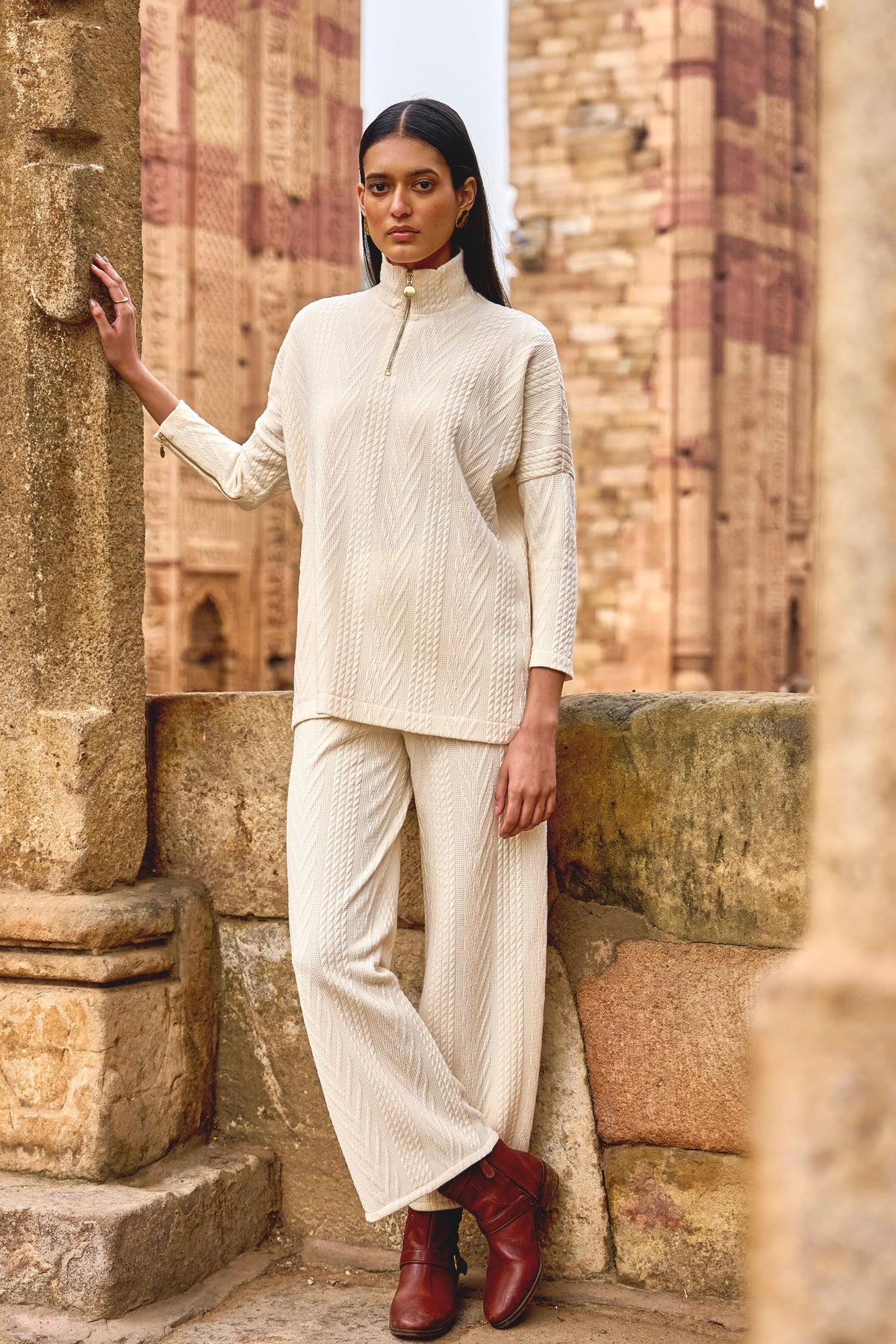 Ivory Knit Co-ord Set