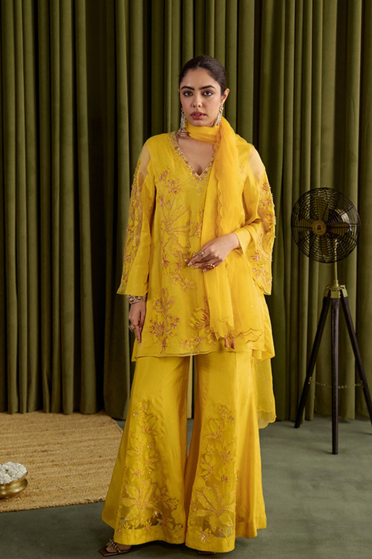 Mango Sharara Set