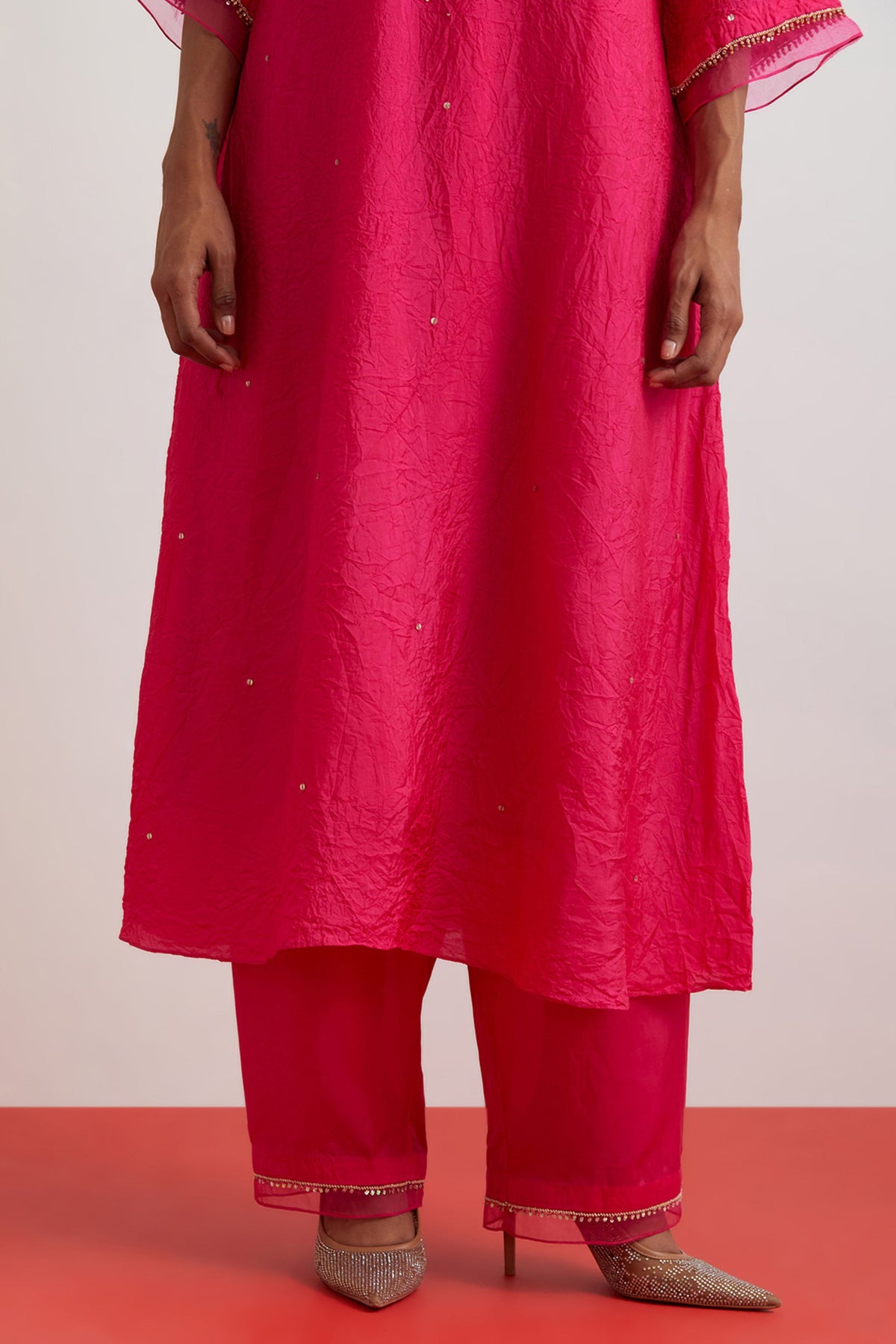 Hot Pink Luxe Kurta Set