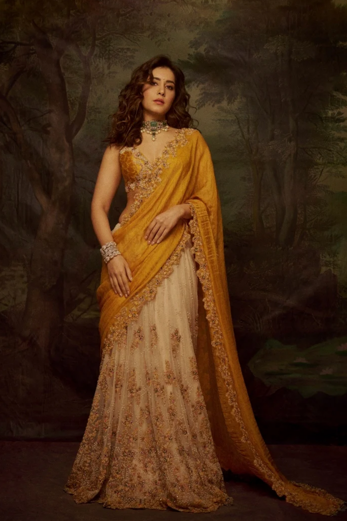 Amaltas Kalidaar Saree Set