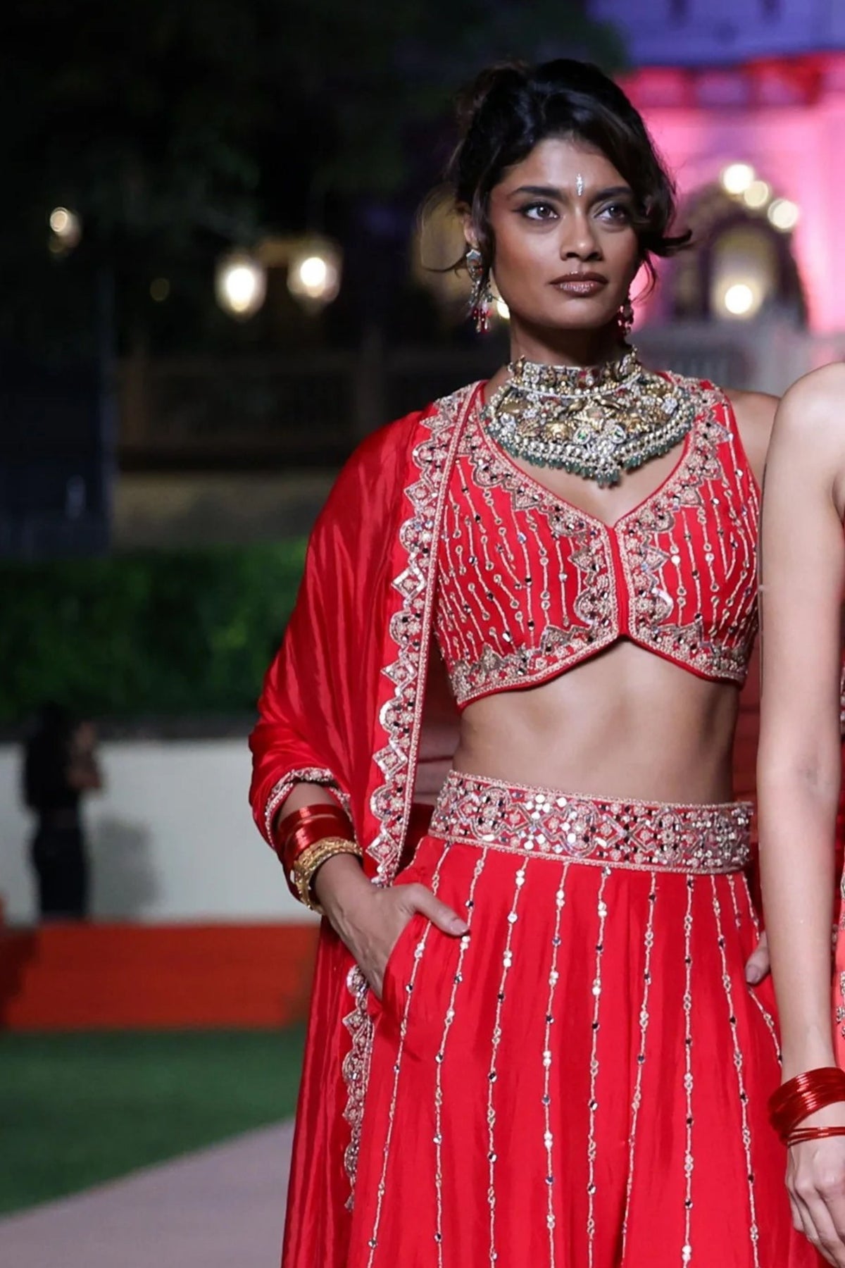 Surkh Laal Sharara Set