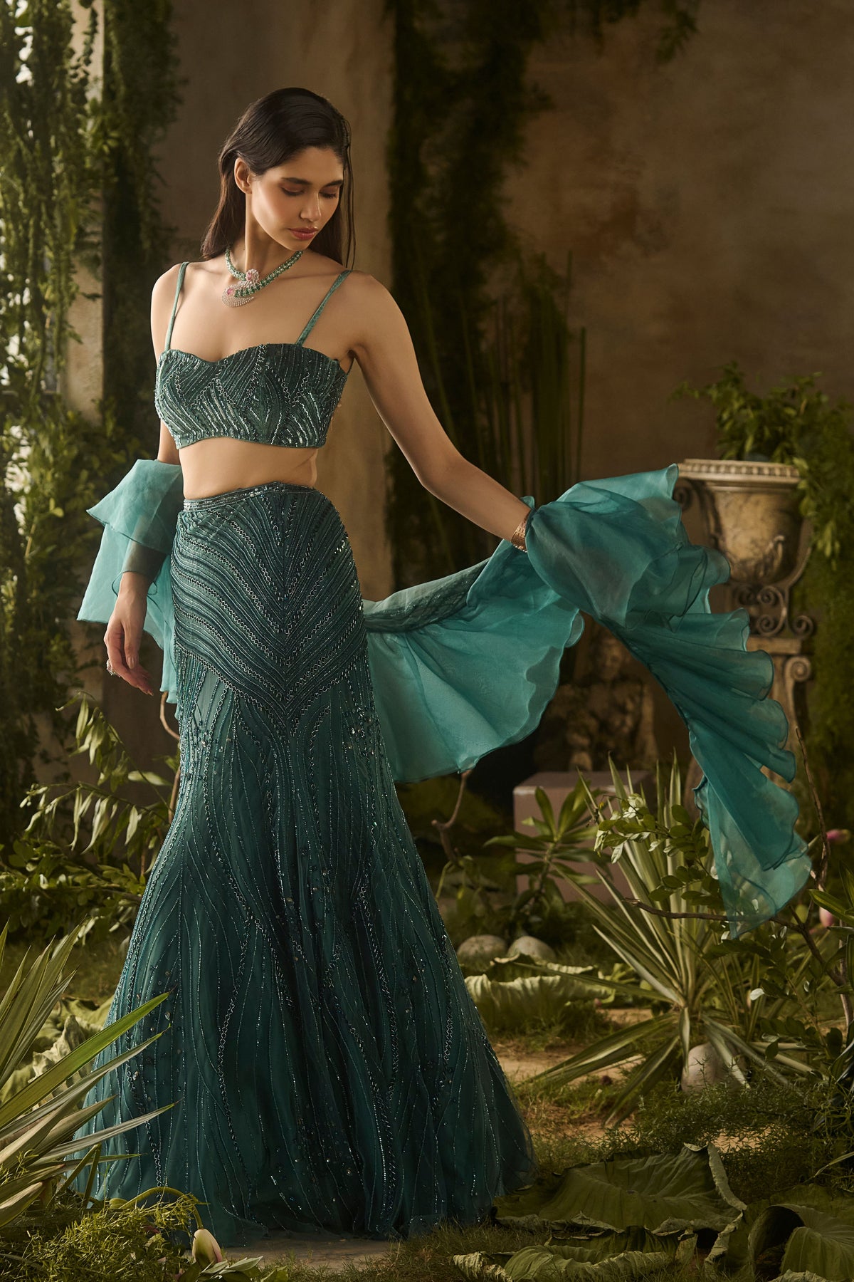 Verdant Charm Lehenga Set