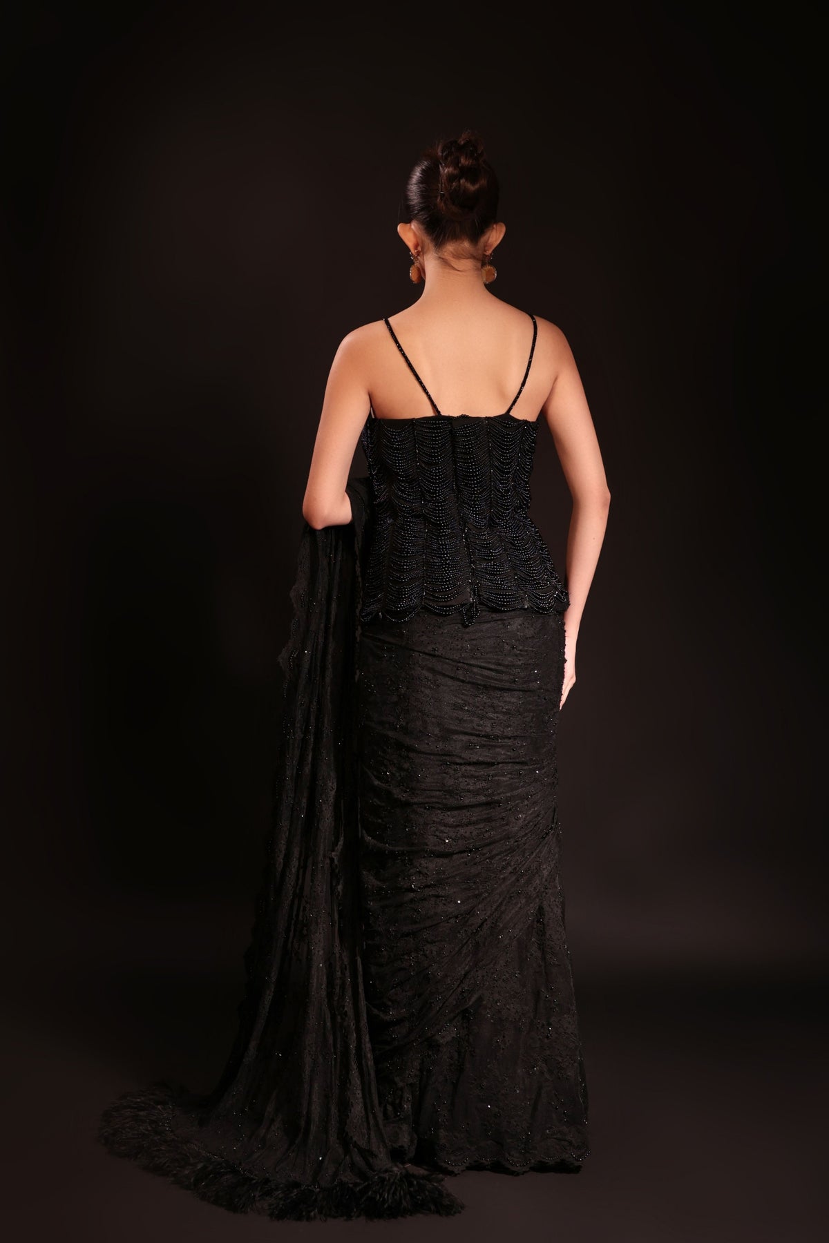 Elara Pre-Draped Saree Set