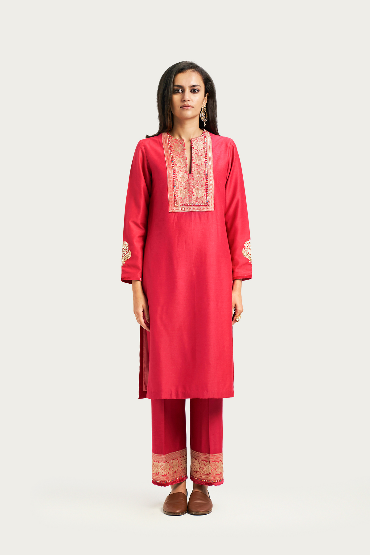Calicut Ruby short kurta pant set