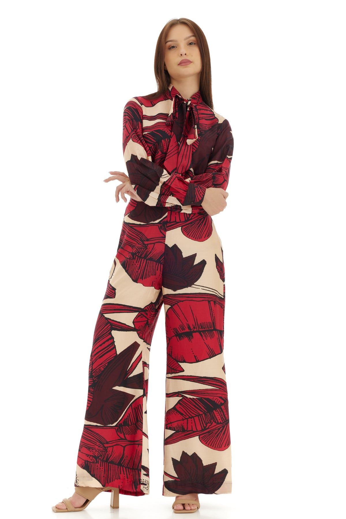 Red and Brown Bow Shirt