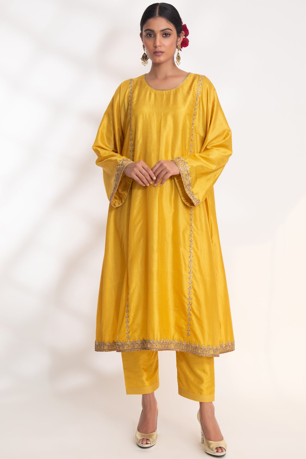 Yellow Kanak Kurta Set