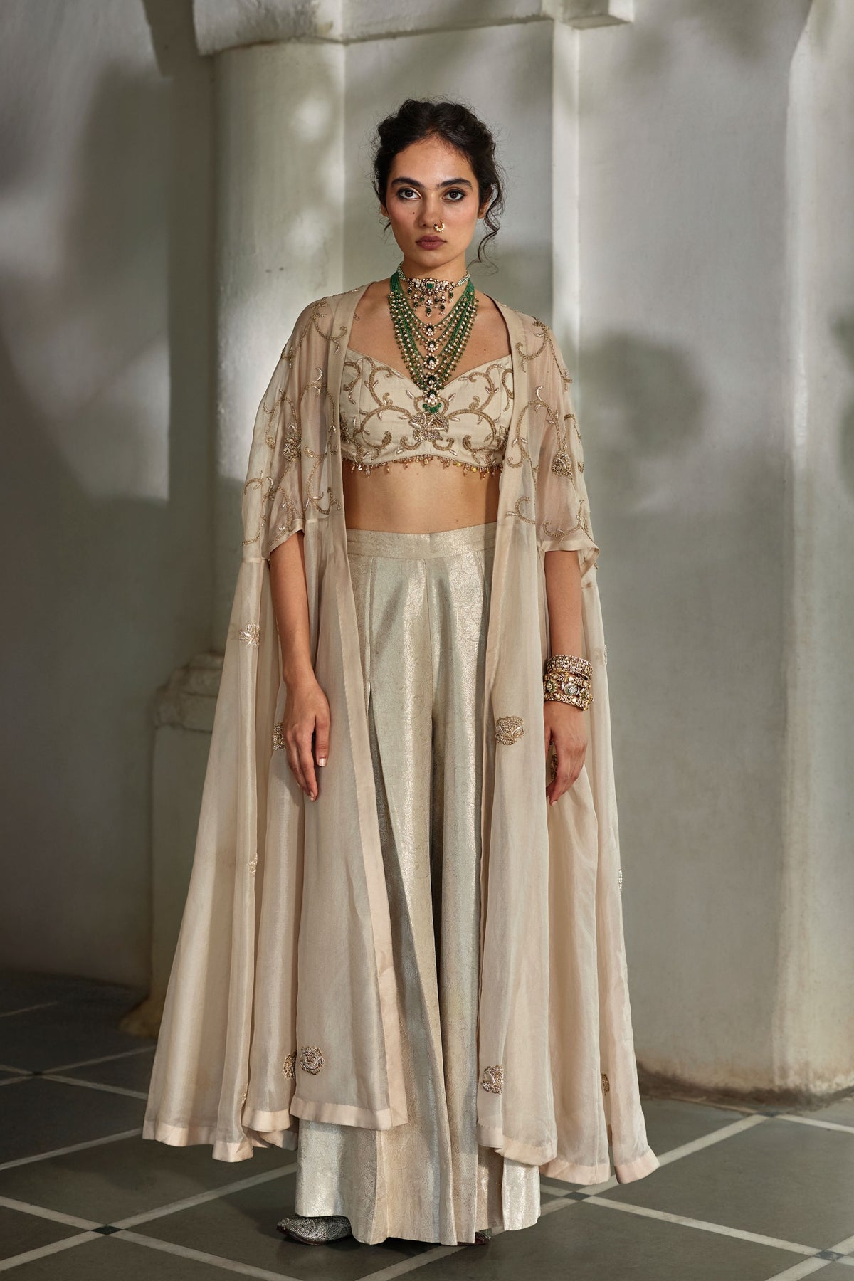 Aira Cape Palazzo Set