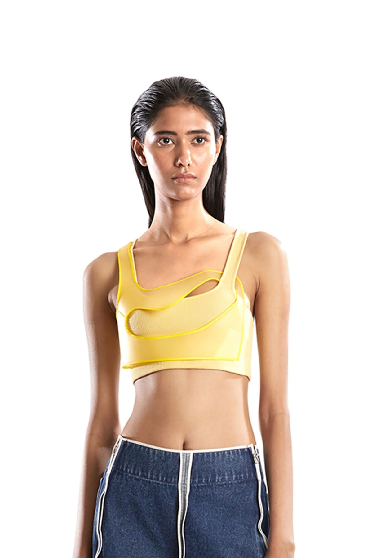 Yellow Rubber Tank Top