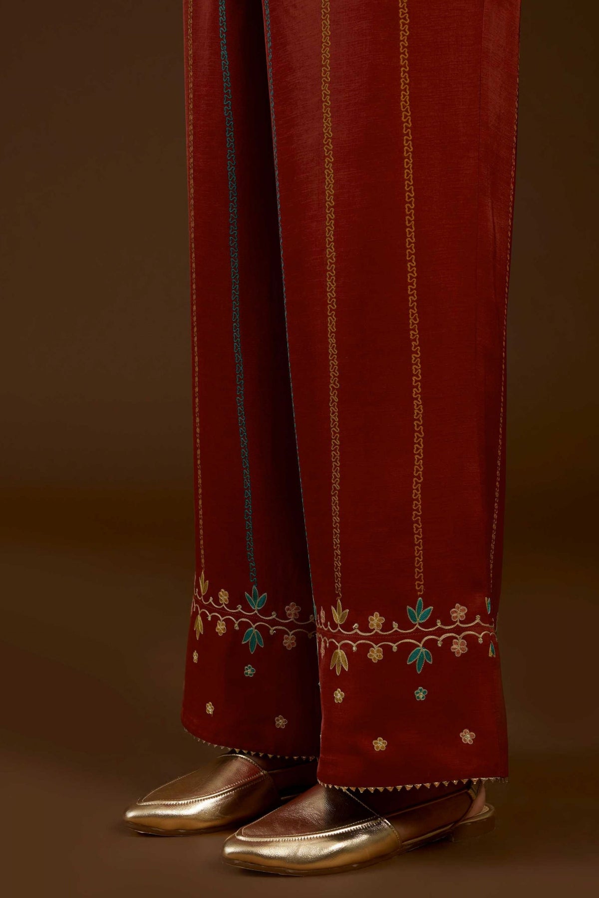 Rust Aari Co-ord Set