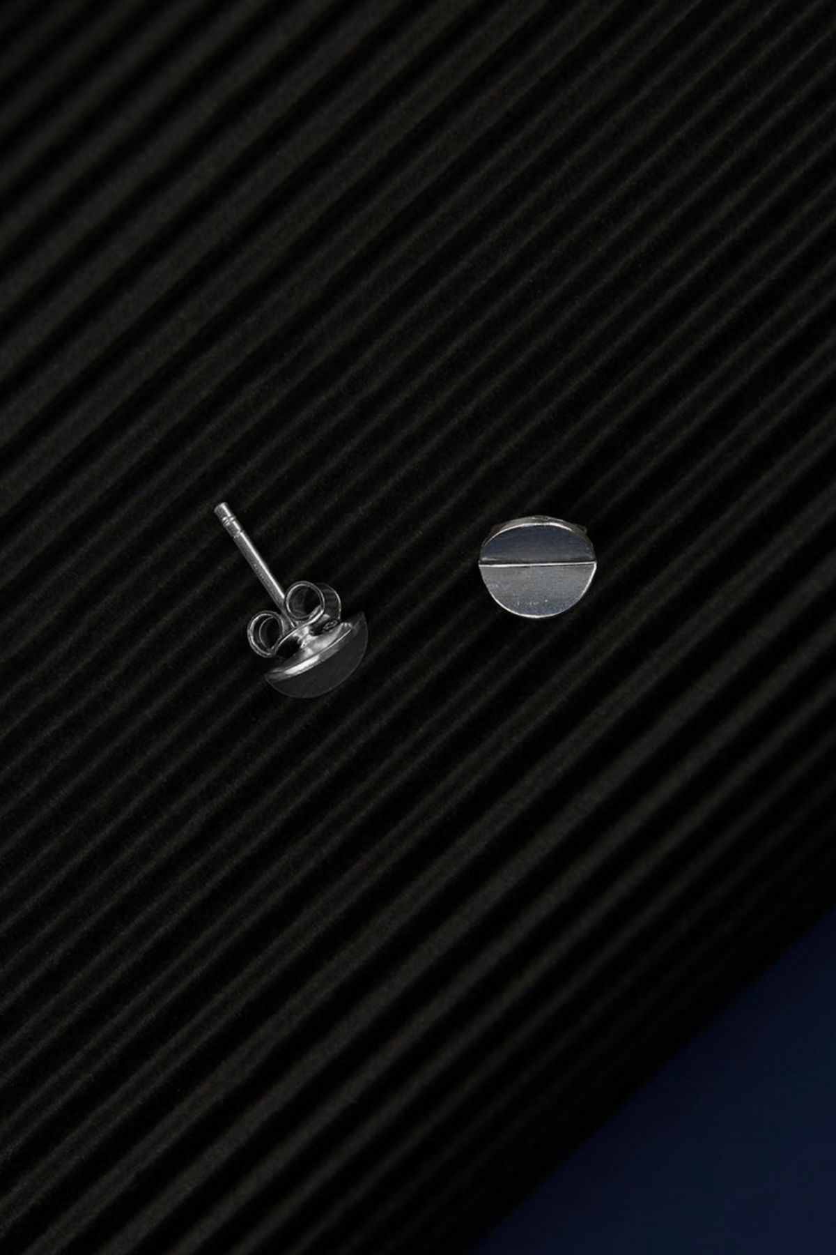 Disc Earrings Silver