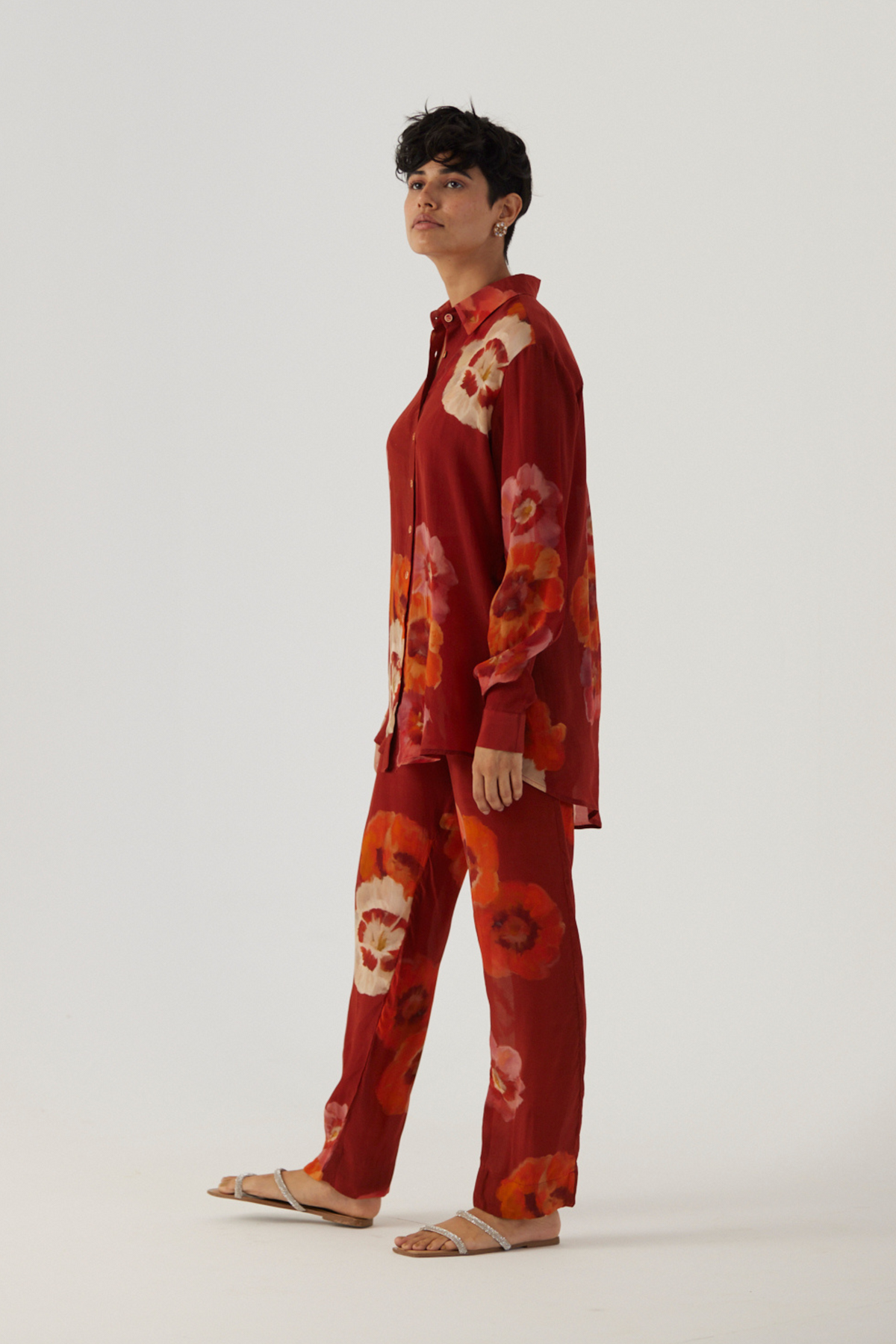 Gardenia Red Co-Ord Set