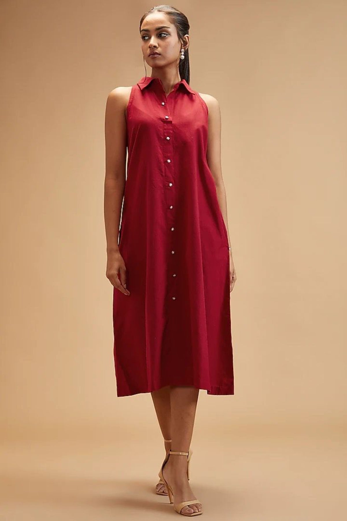 Scarlet Red Collar Dress