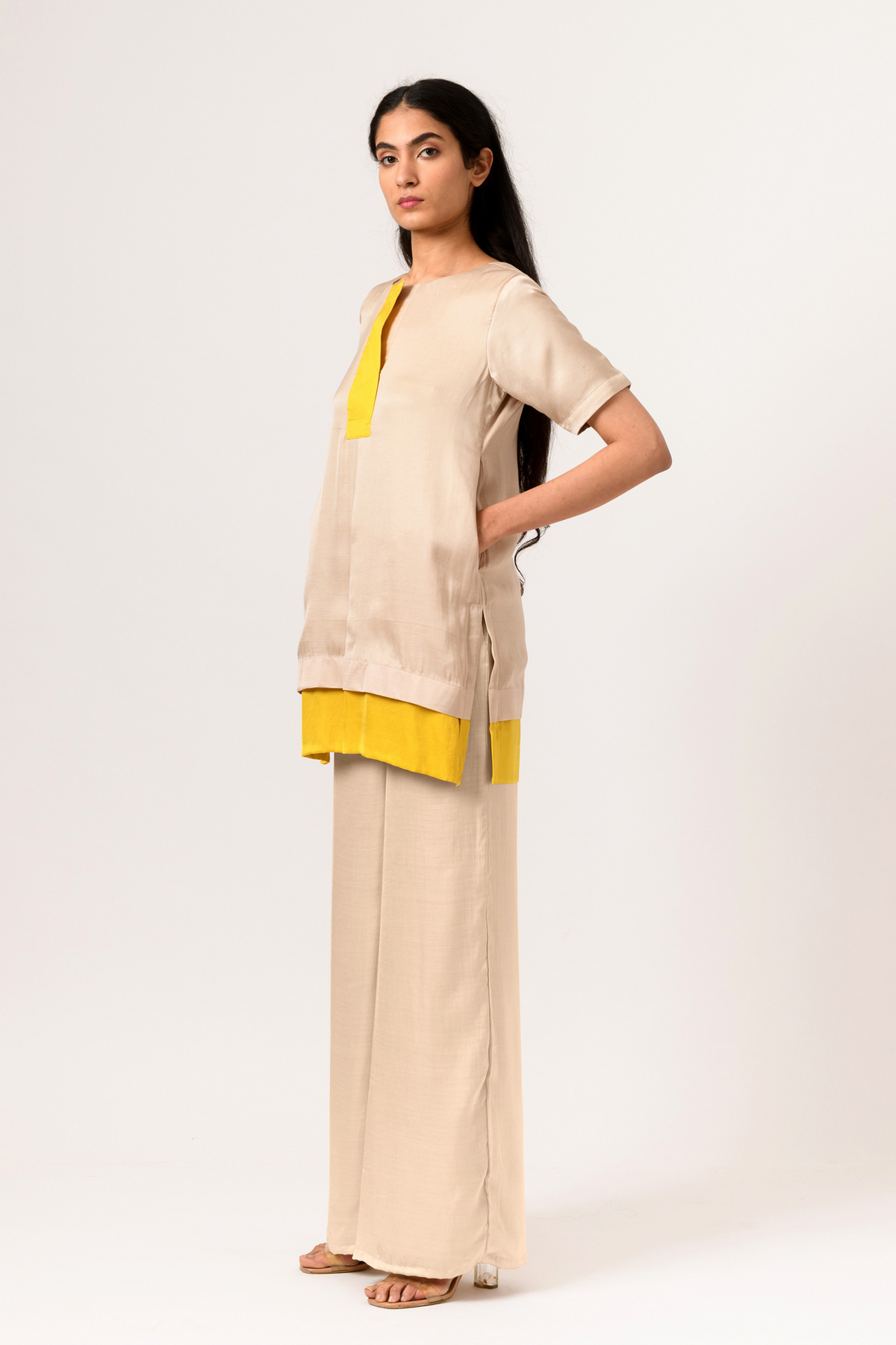 Ecru yellow top