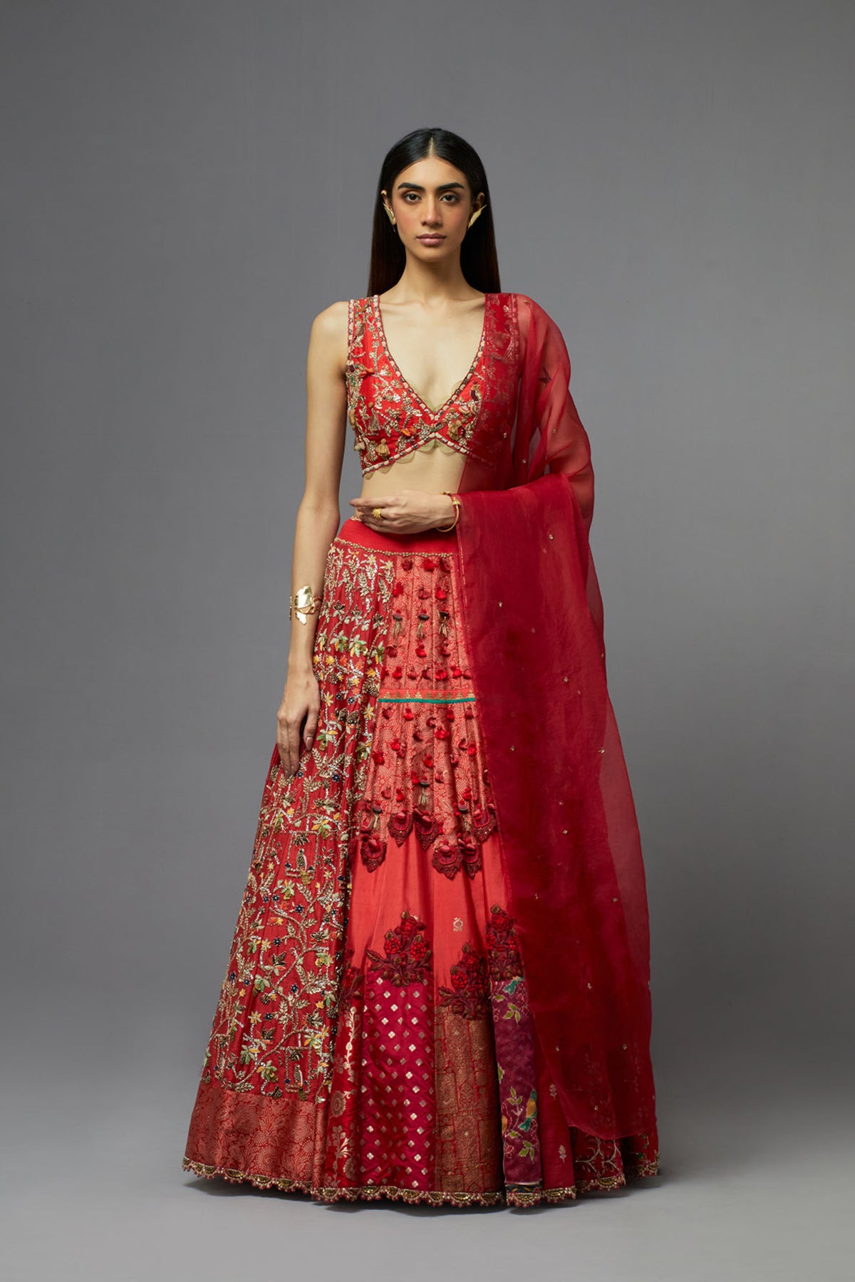 Red Lehenga Set