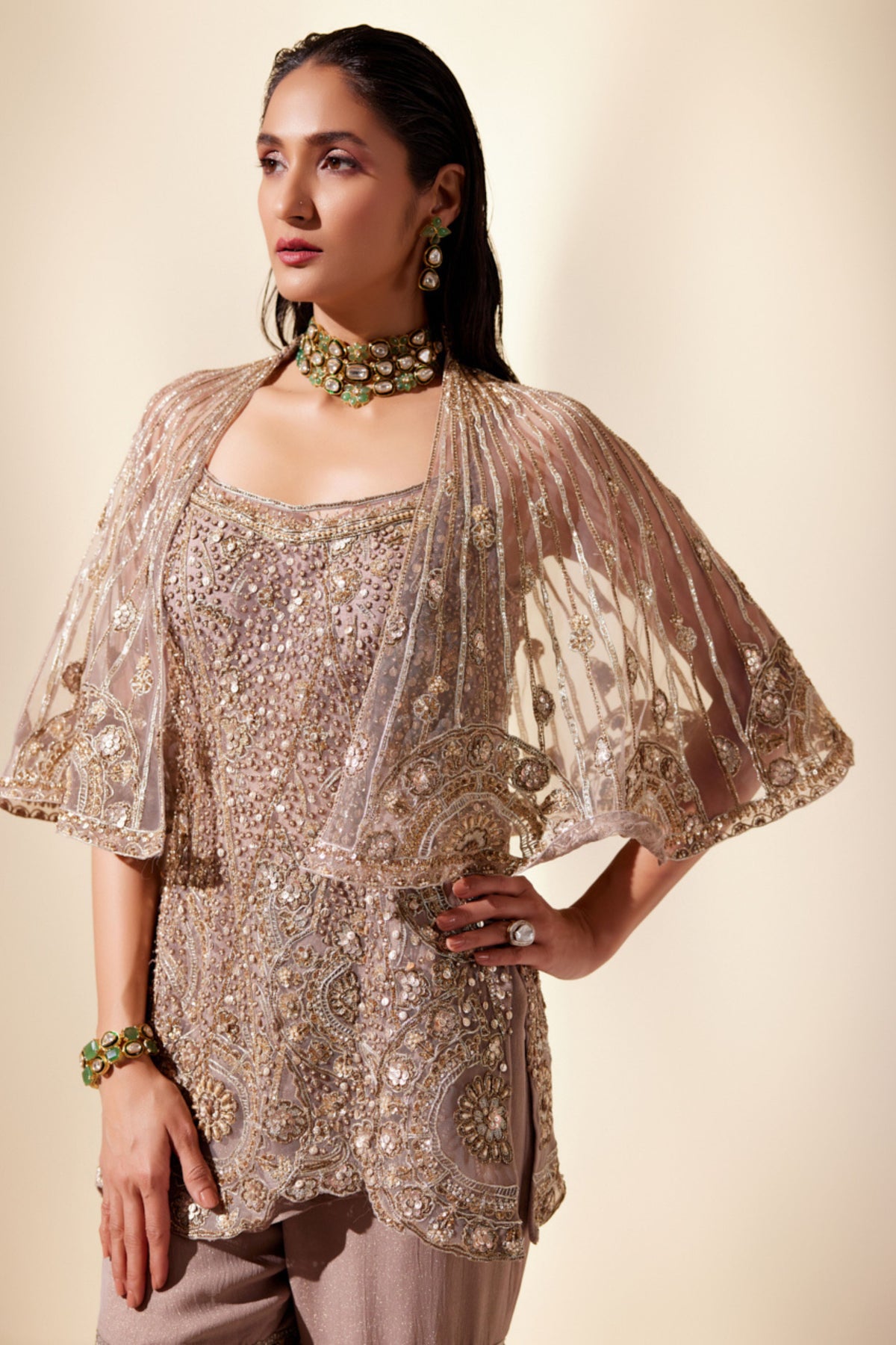 Astral Golden Sharara Set