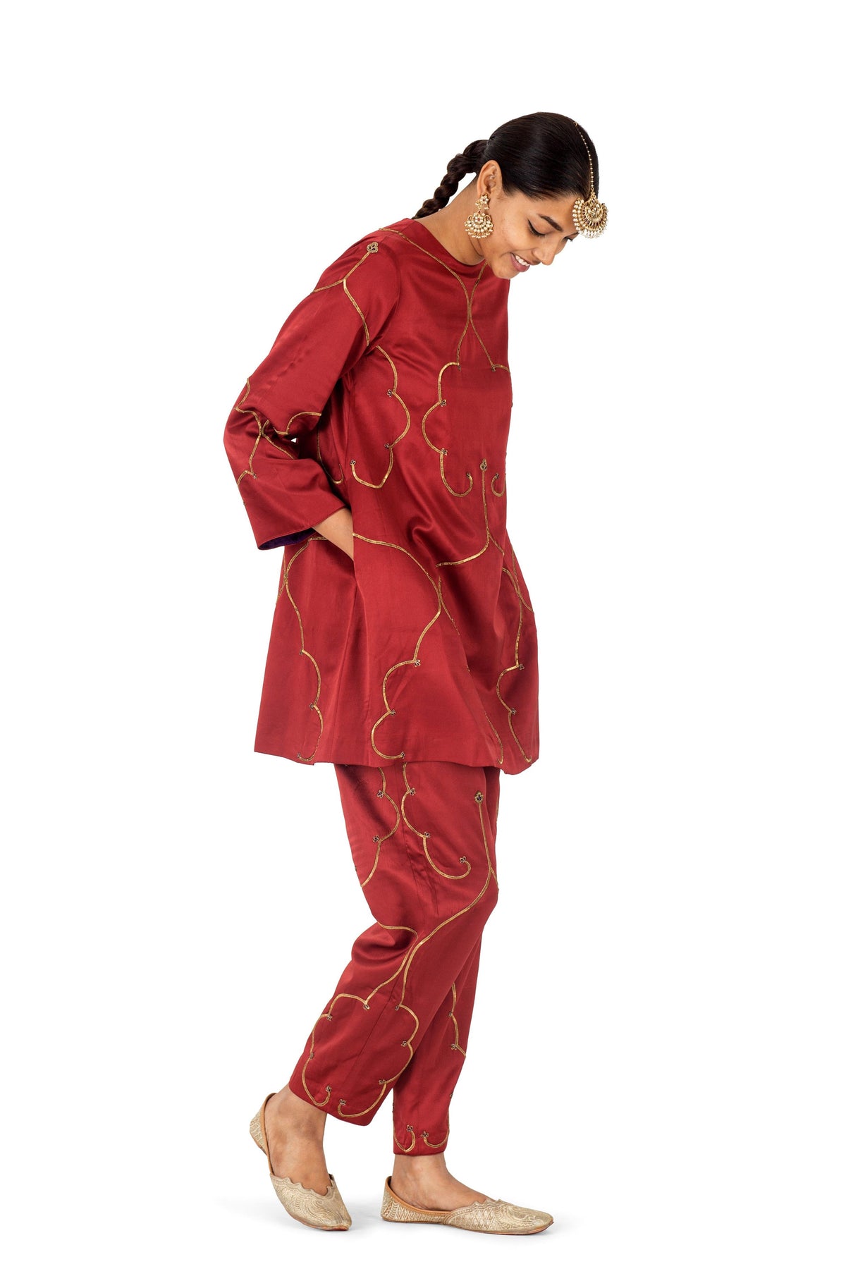 Anjuna Kurta and Red Pants