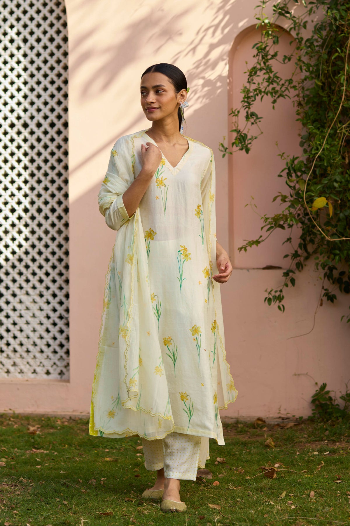 Dawn Daffodil Yellow Kurta Set