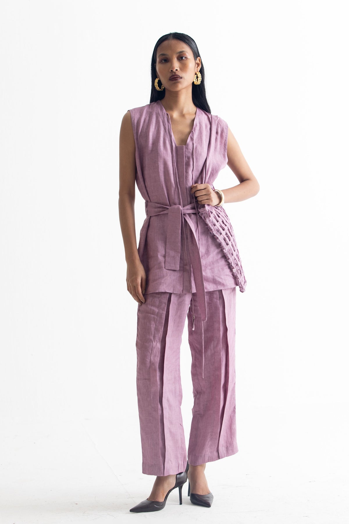 Lilac Linen Co-ord Set