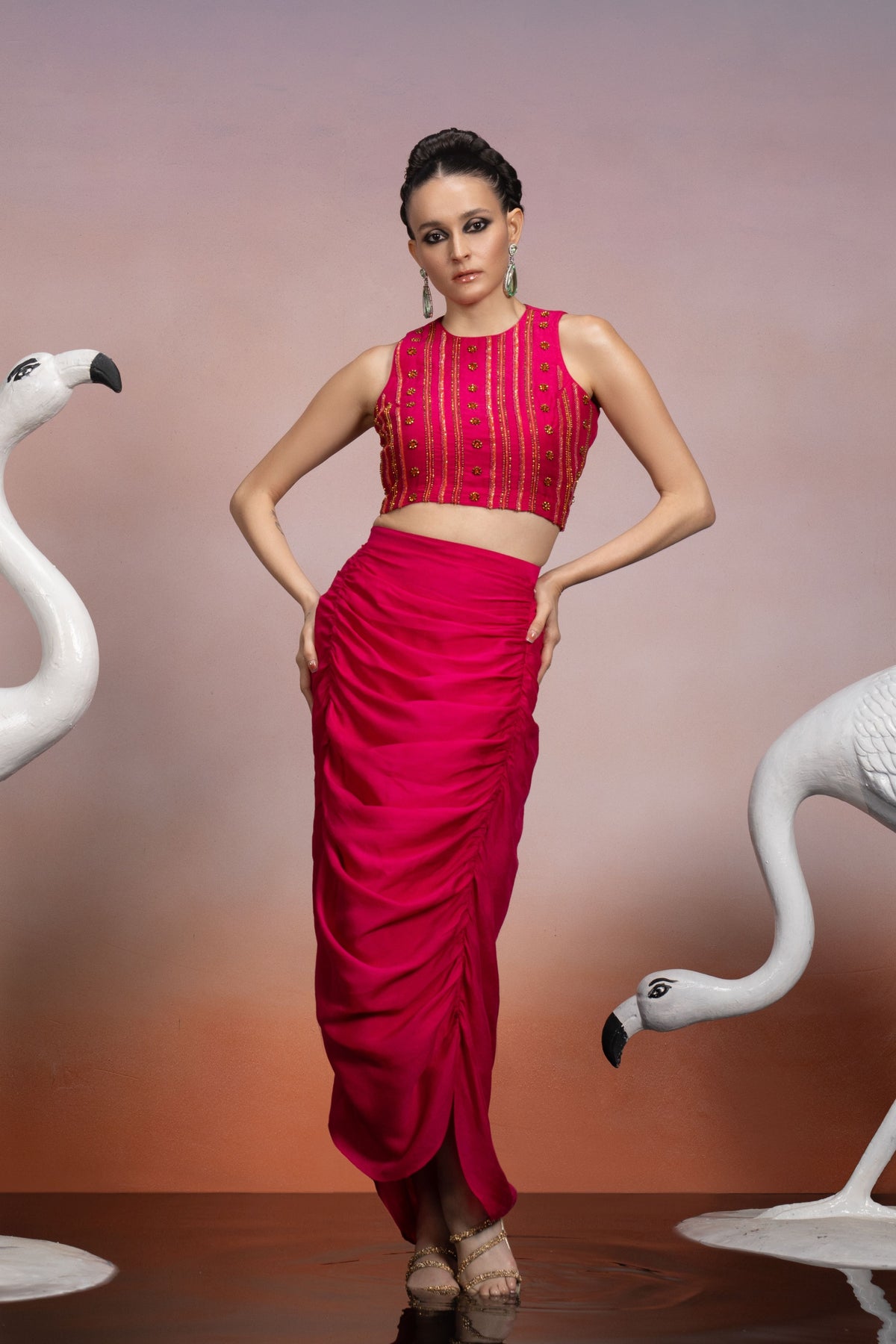 Magenta Co-ord Set
