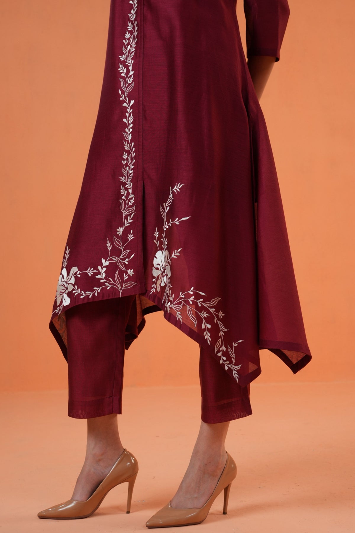 Maroon Mirage Suit Set