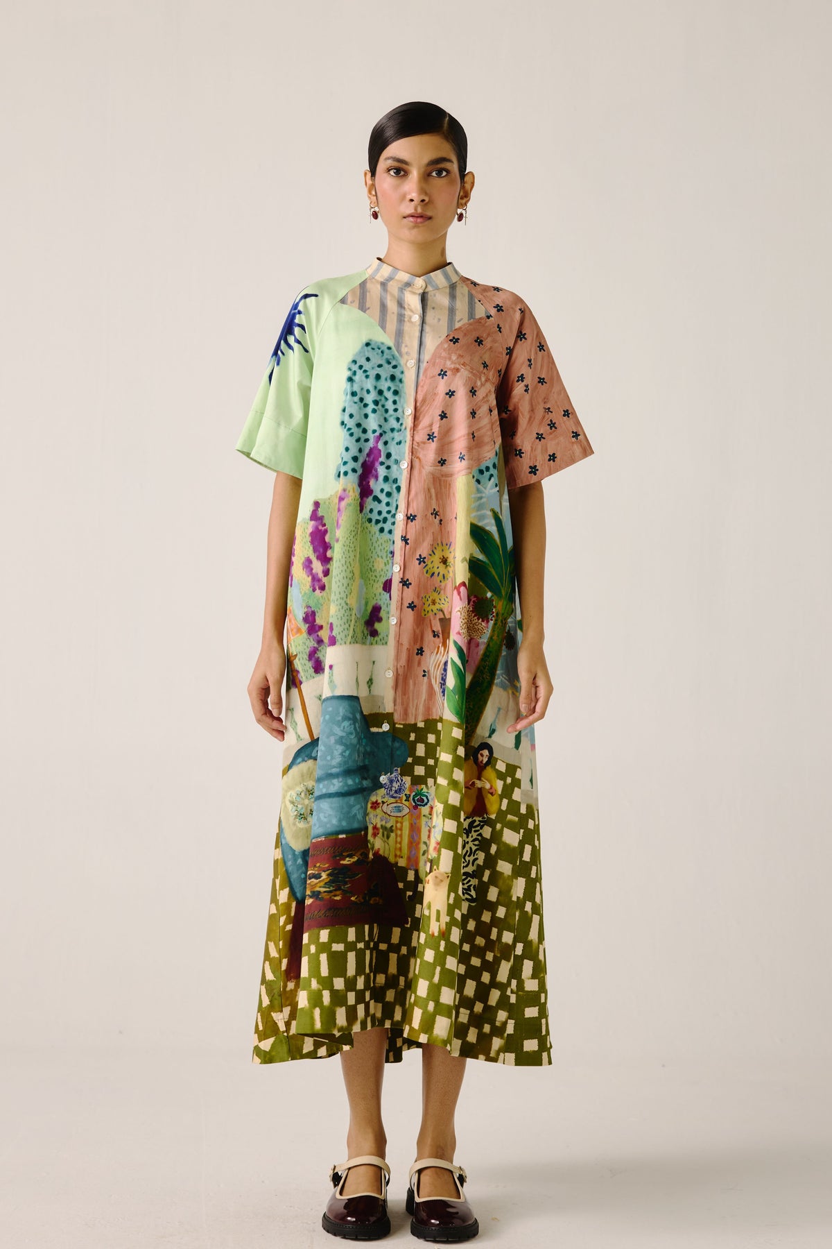 Fisherman A- Line Long Dress