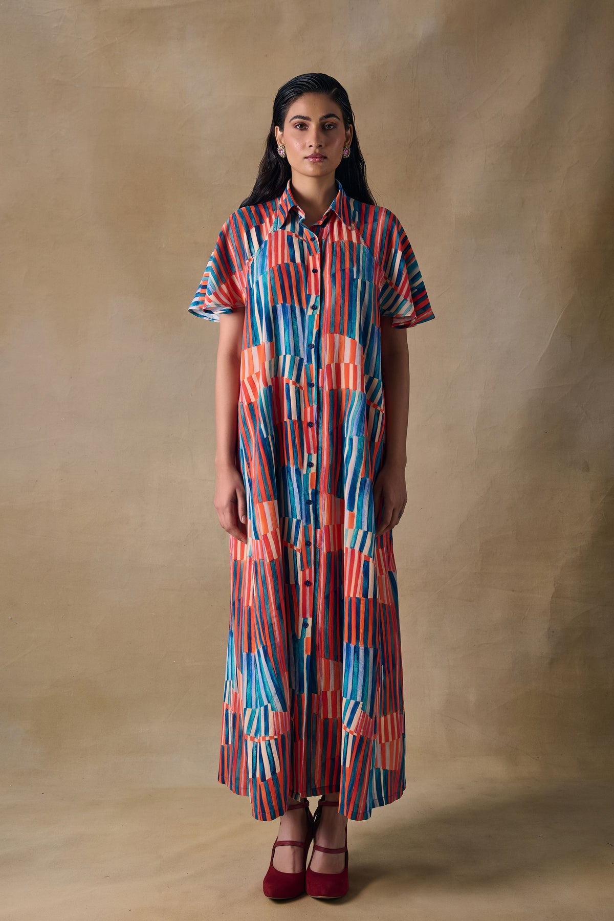 Asilah Stripe Raglan Dress