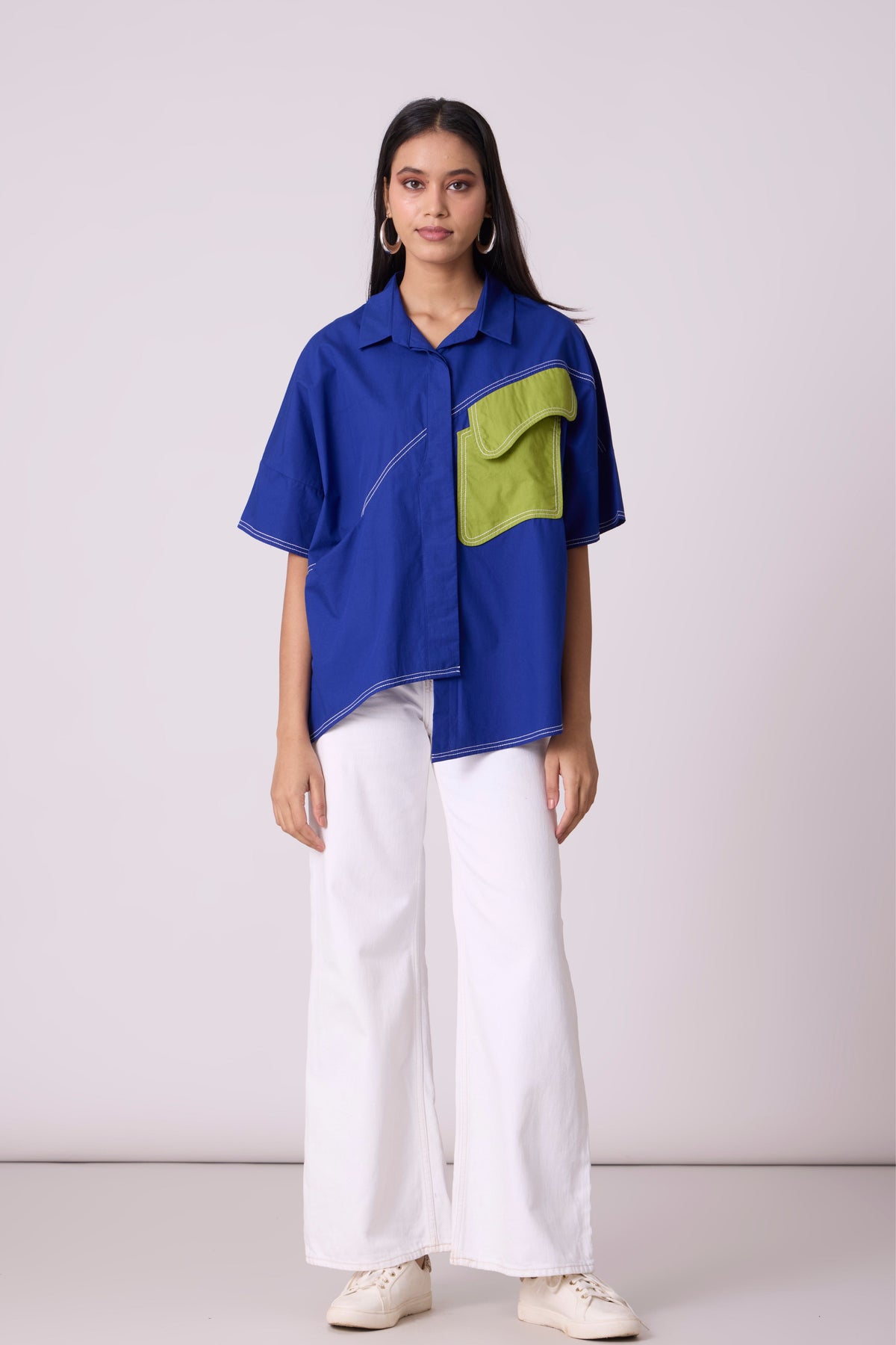 Andrea Cosmic Blue Shirt