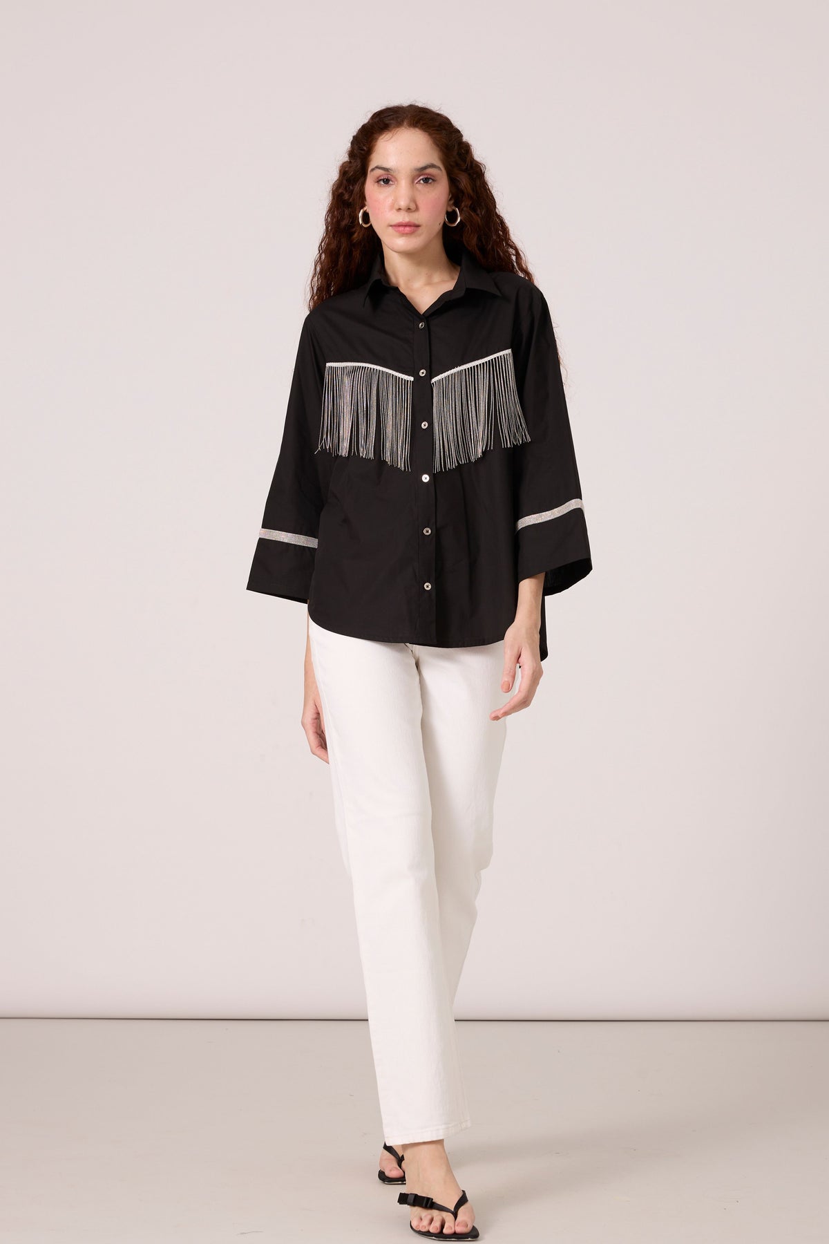 Dari Fringe Black Shirt