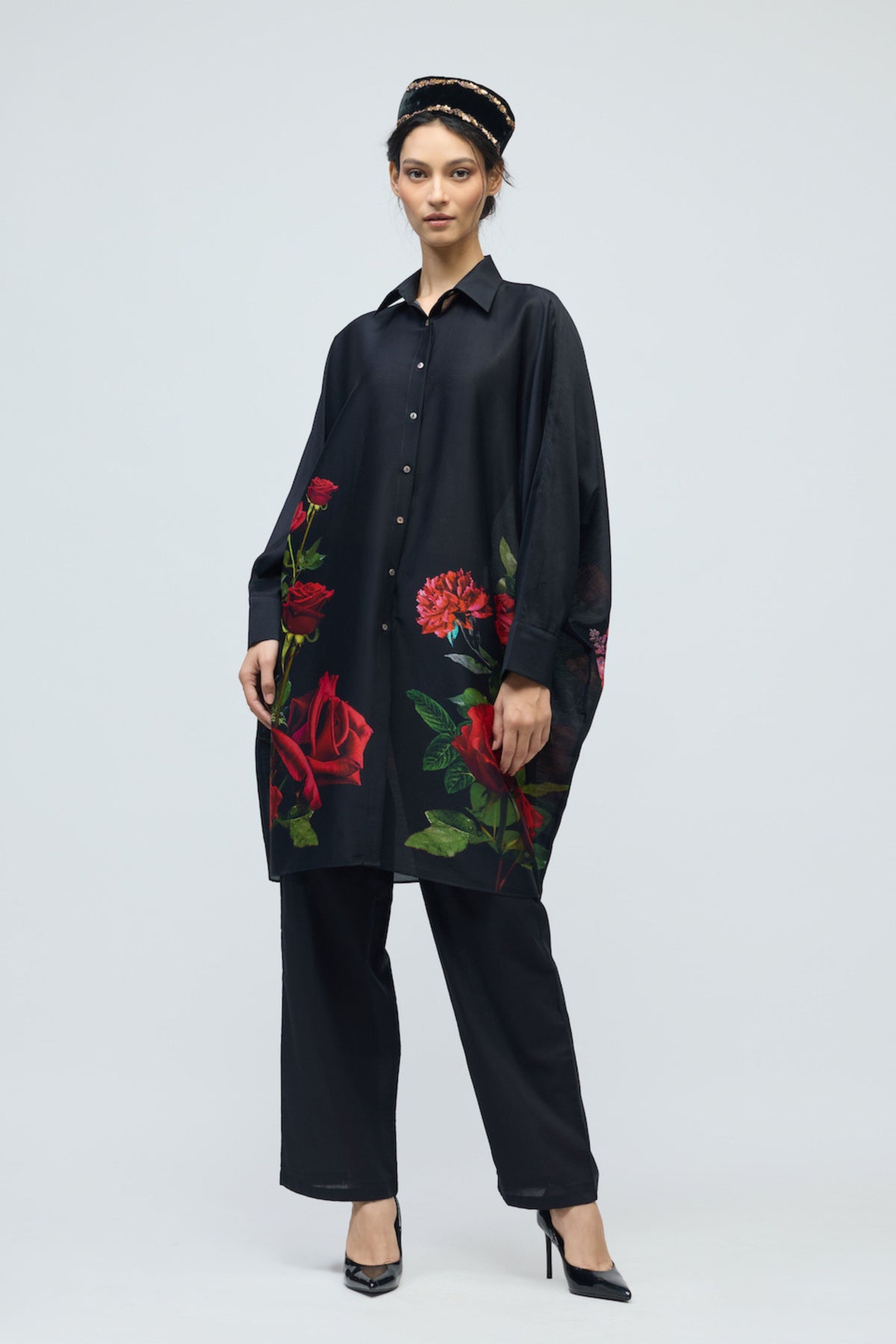 Chanderi Floral Tunic