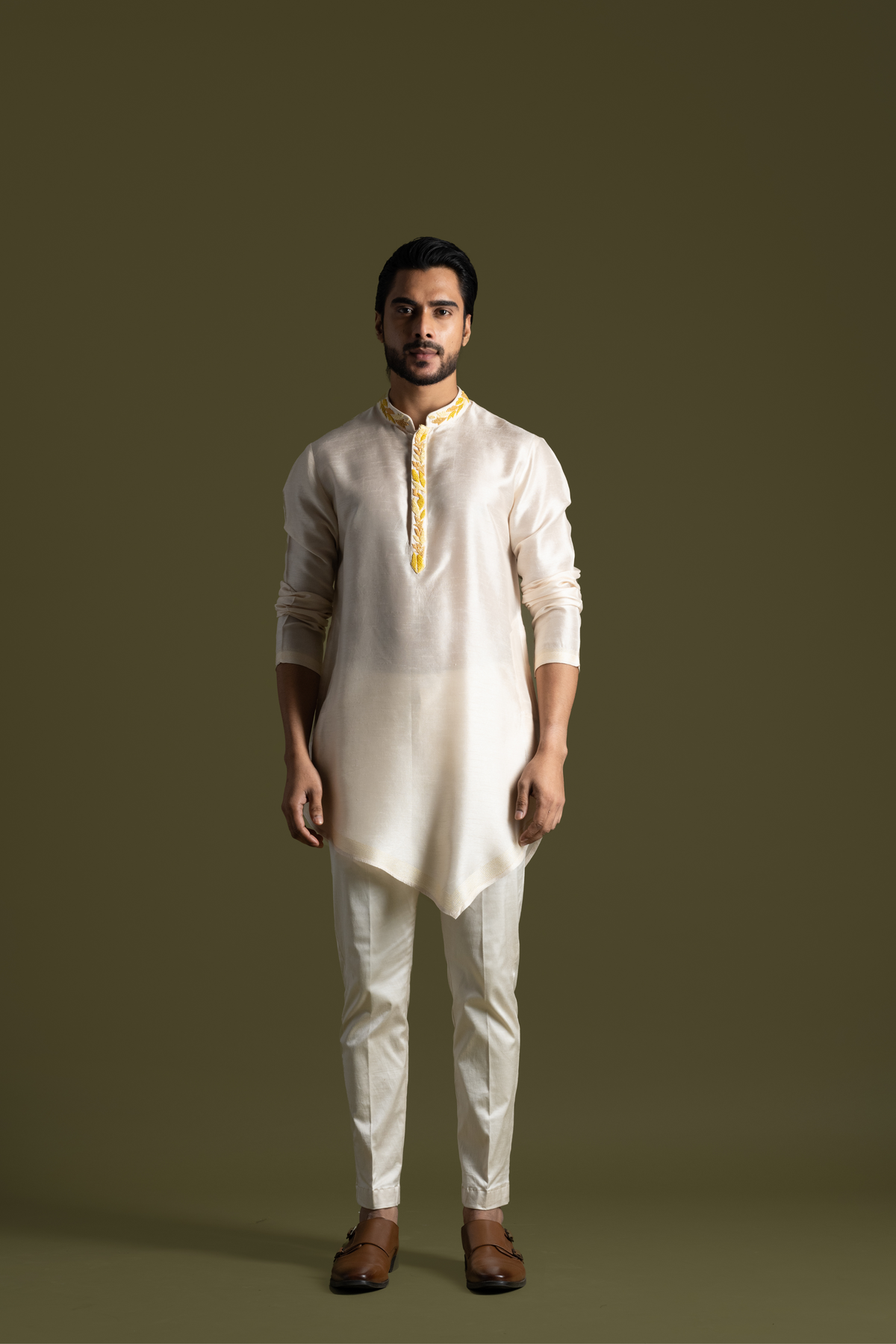 Cream Kurta Set