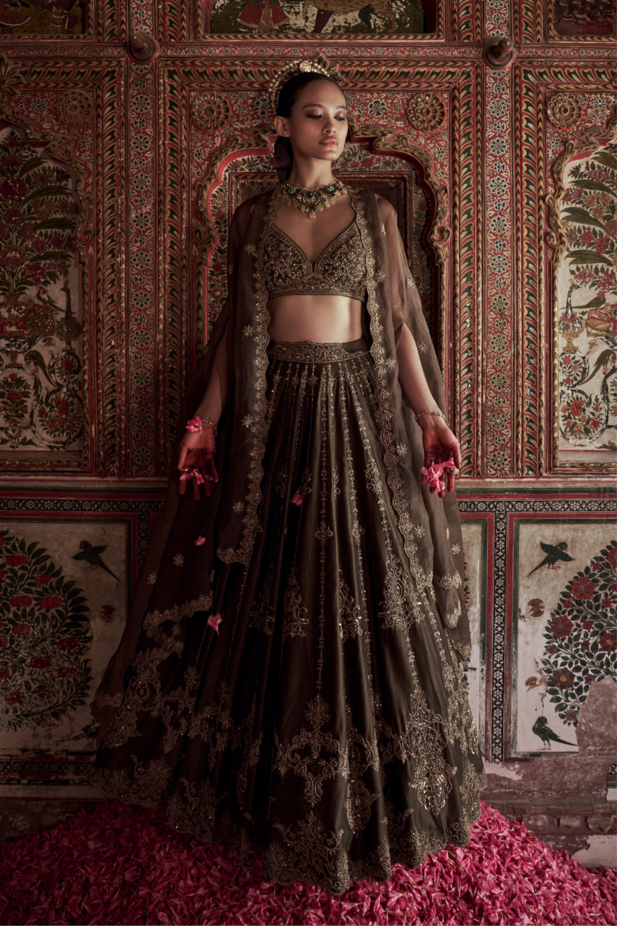 Chanderi Silk Lehenga Set