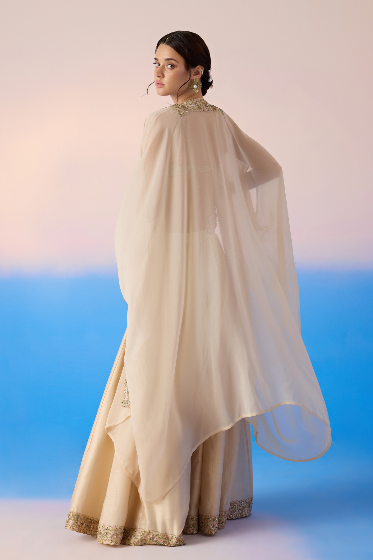 Beige Cape Set