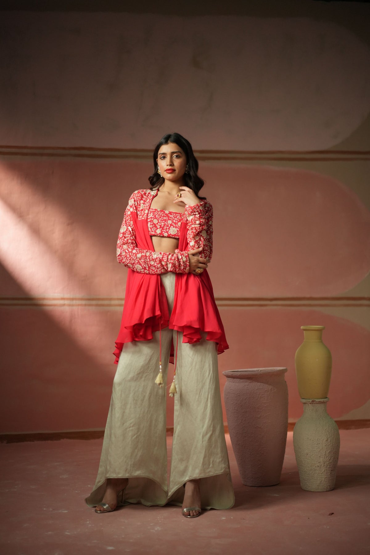 Embellished Kediya Top