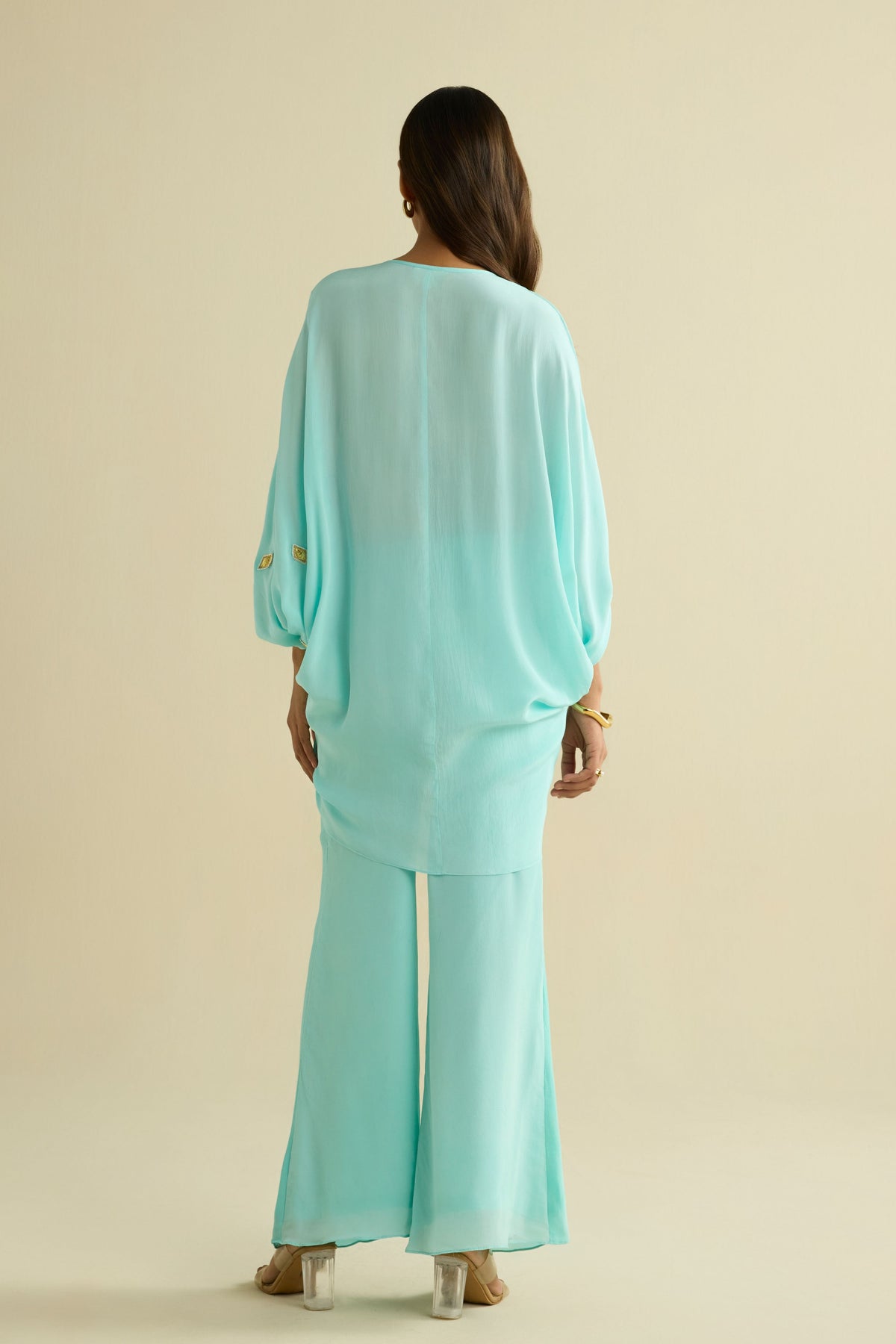 Blue Embroidered Co-ord Set