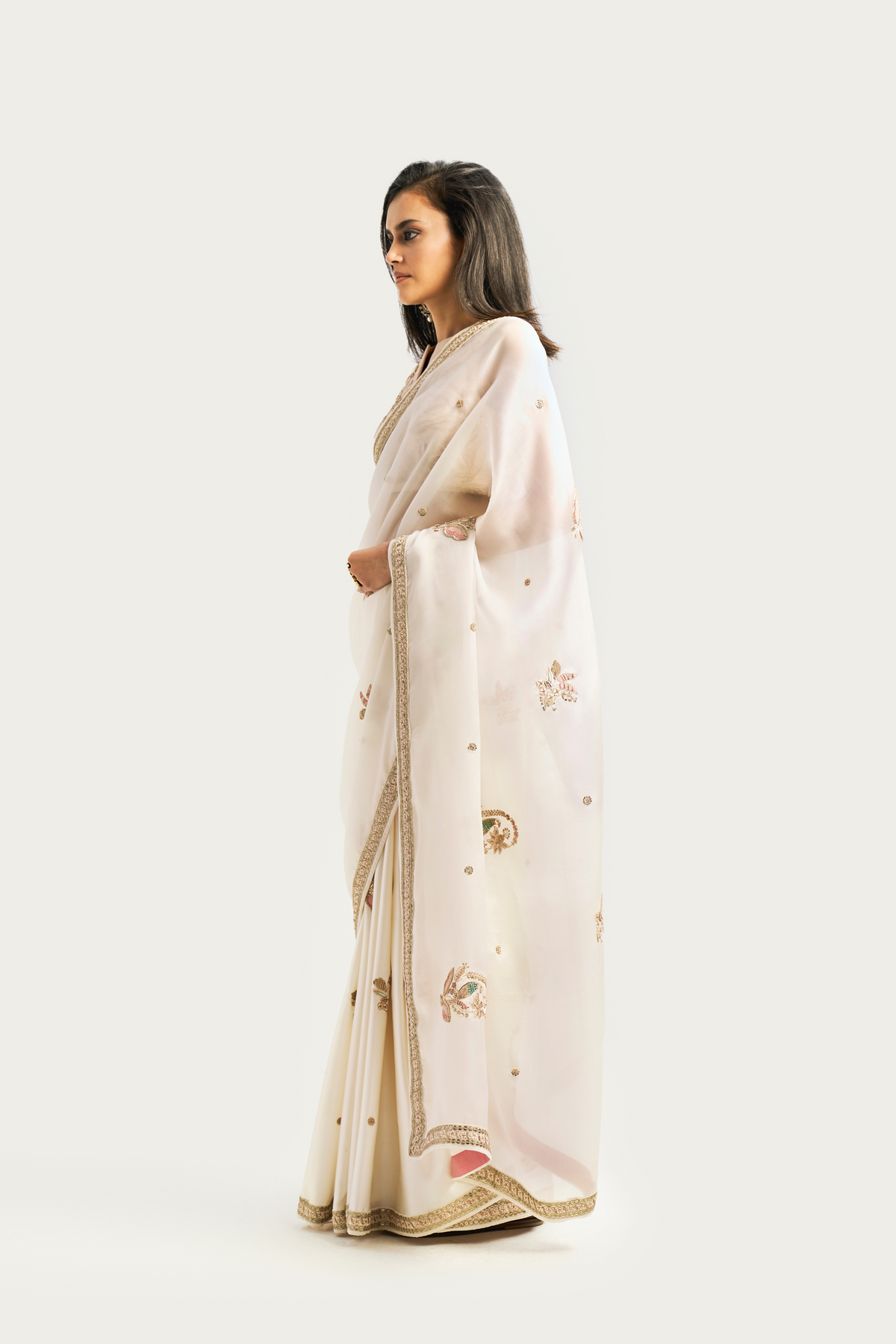 Shalimar buti coconut sorbet saree
