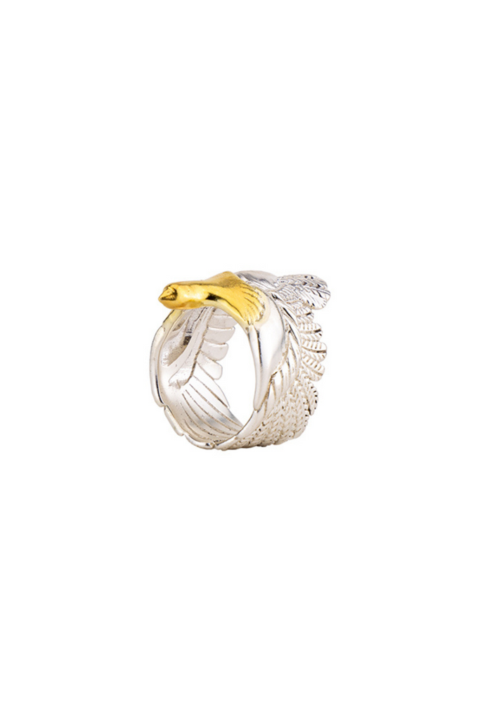Unbent Jewellery Two Tone Eagle Ring Elahe