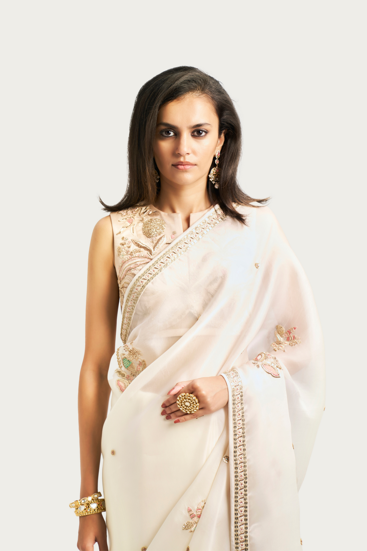 Shalimar buti coconut sorbet saree