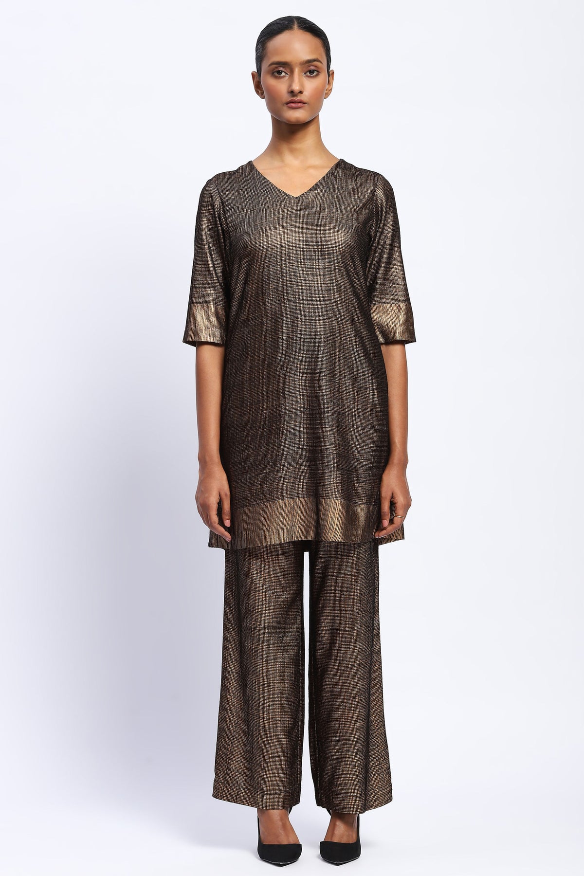 Foil Aari Dress