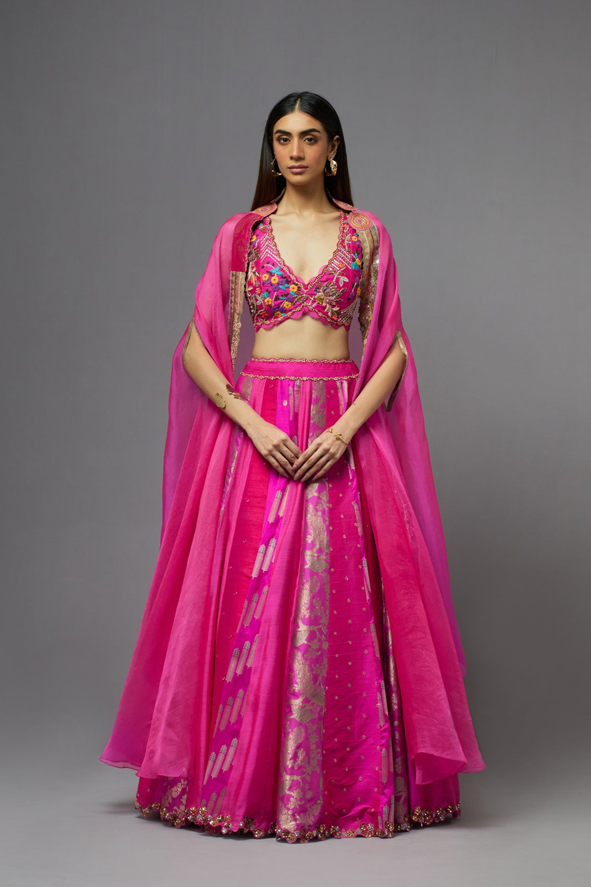 Fuchsia Lehenga Set