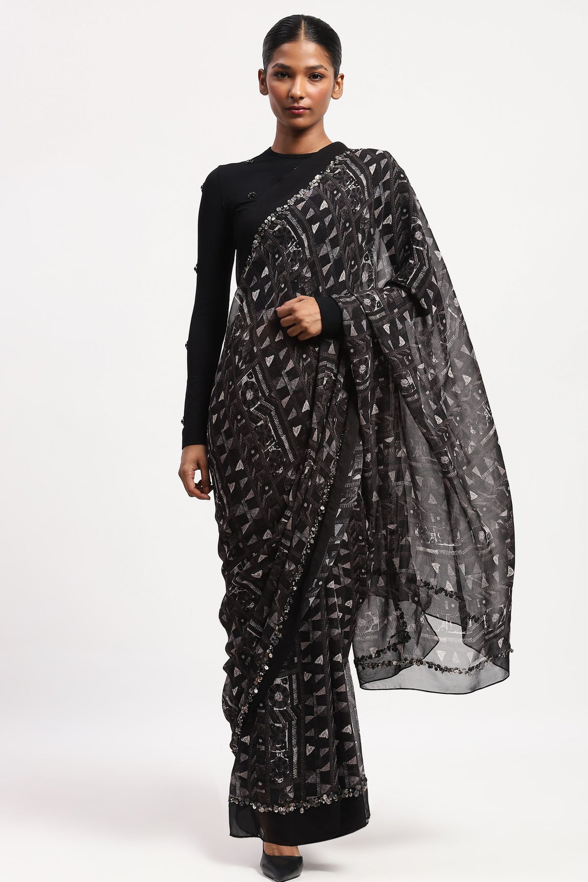 Rabari Velvet Saree