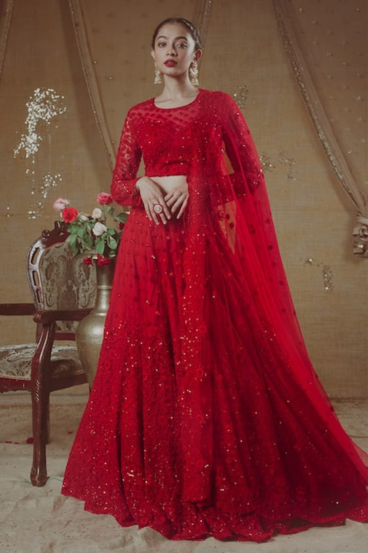 Red Lehenga Set