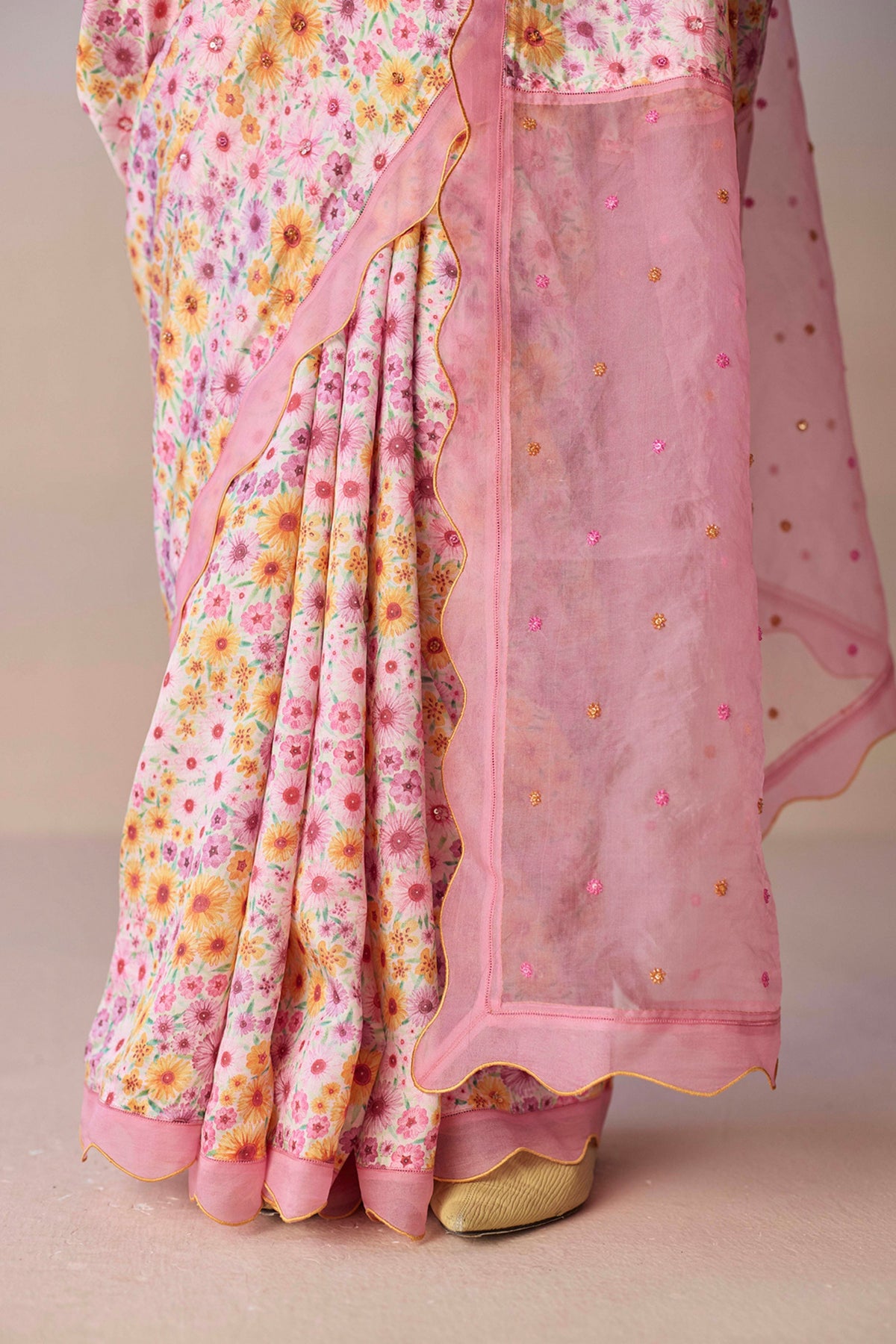 Wildflower Dawn Pink Saree