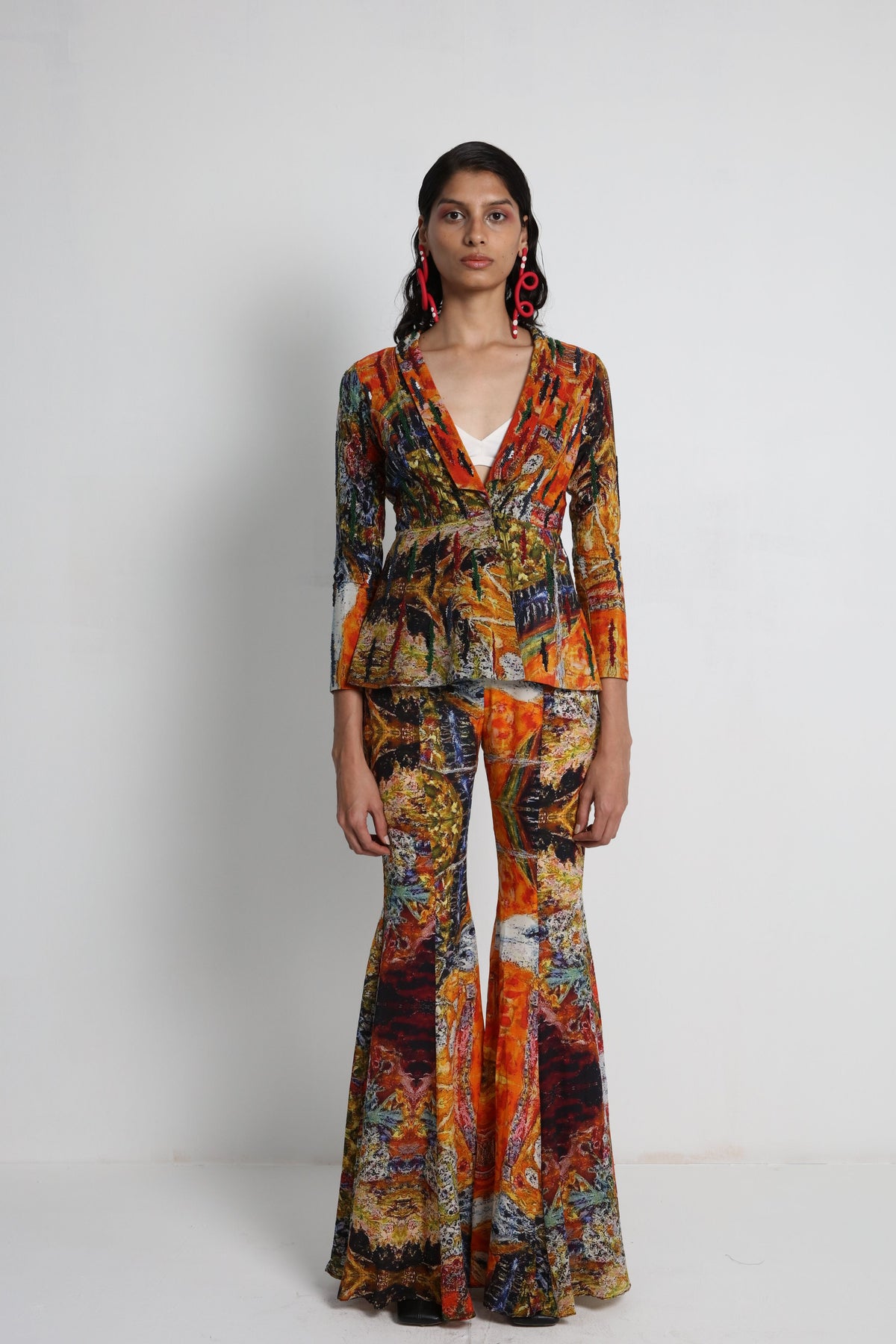 Multicolour Digital Printed Sharara Set