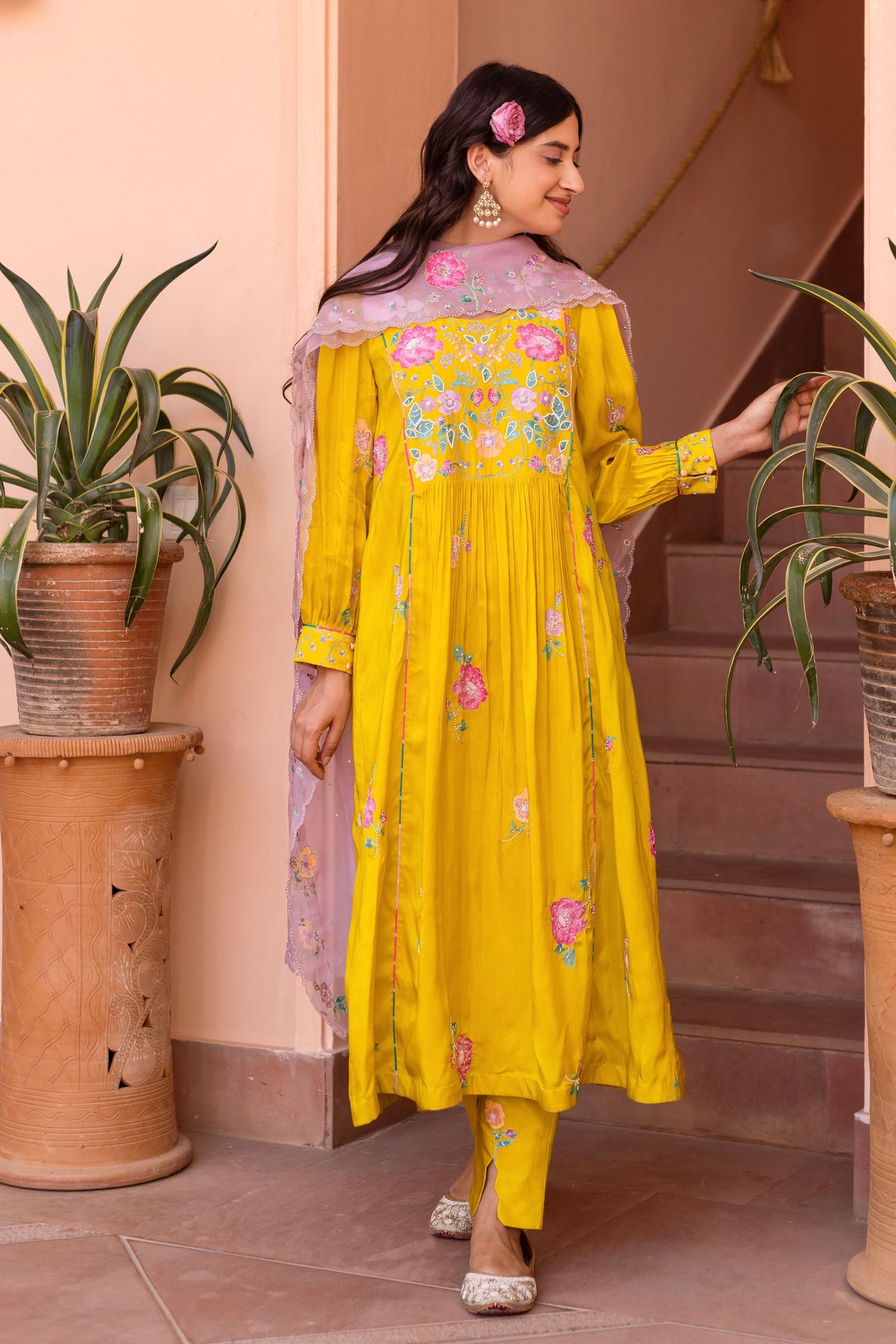 Freya Panelled Kurta Set