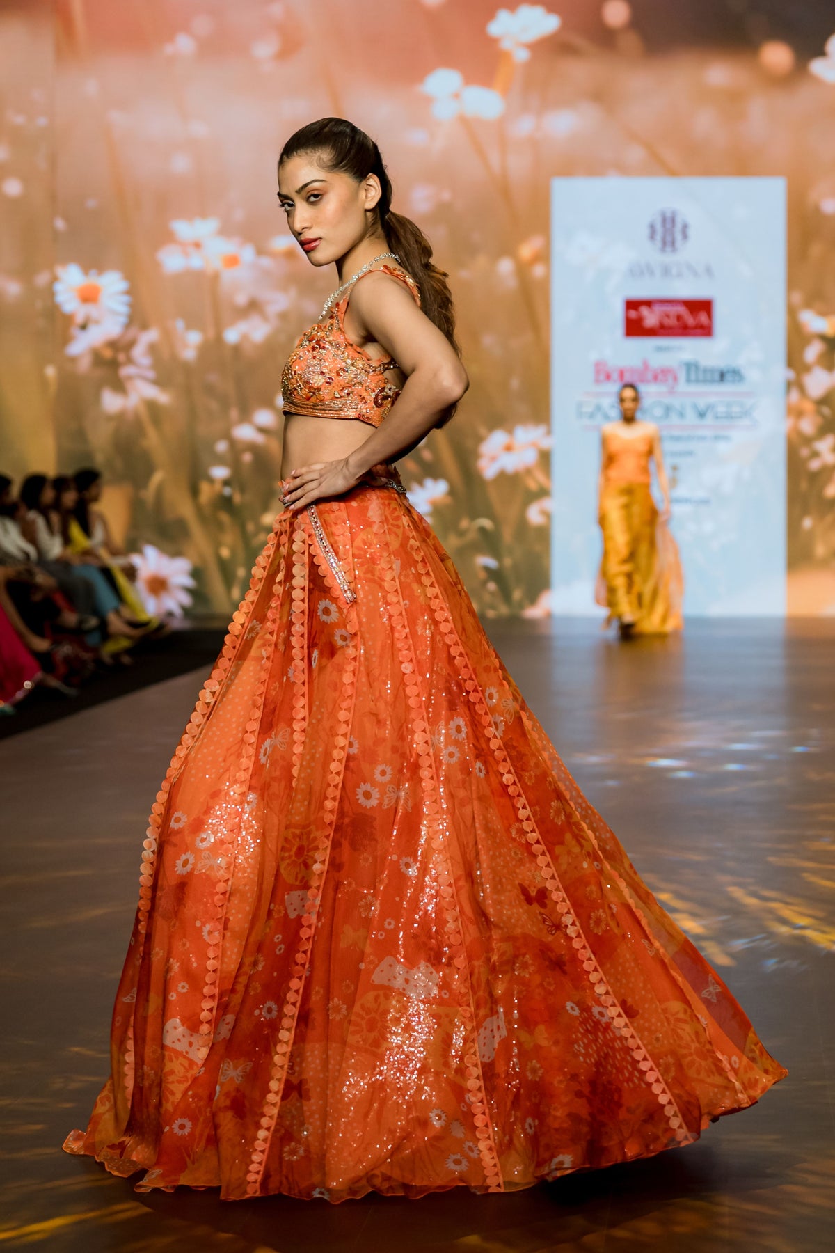 Orange Lehenga Set